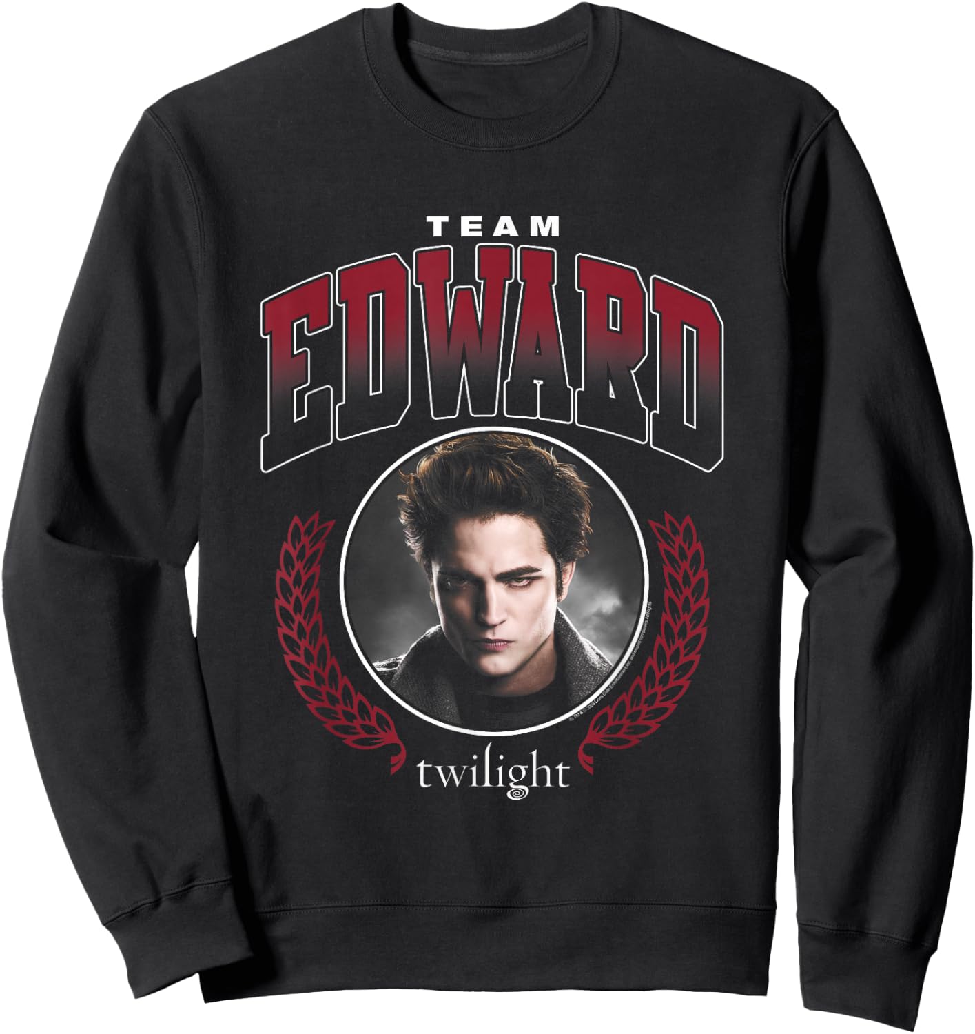 Twilight Team Edward Portrait Sweatshirt - Sweatshirt | Black
