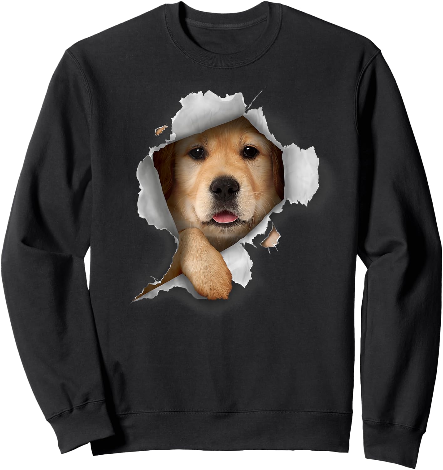 Golden Retriever Dog, Funny Dog Lover, Golden Retriever Men Women Kids Sweatshirt - Sweatshirt | Black