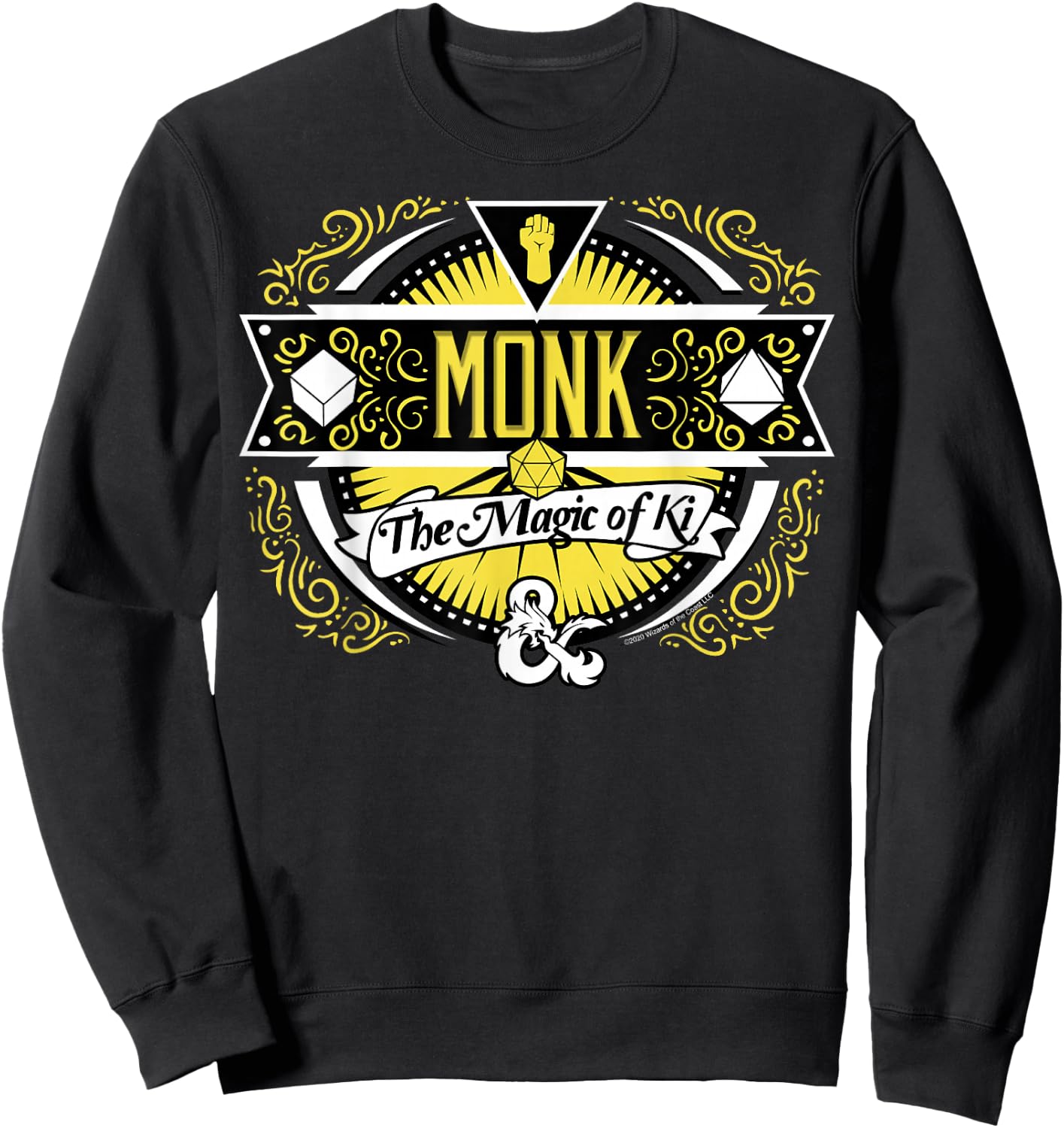 Dungeons & Dragons Monk The Magic Of Ki Sweatshirt - Sweatshirt | Black