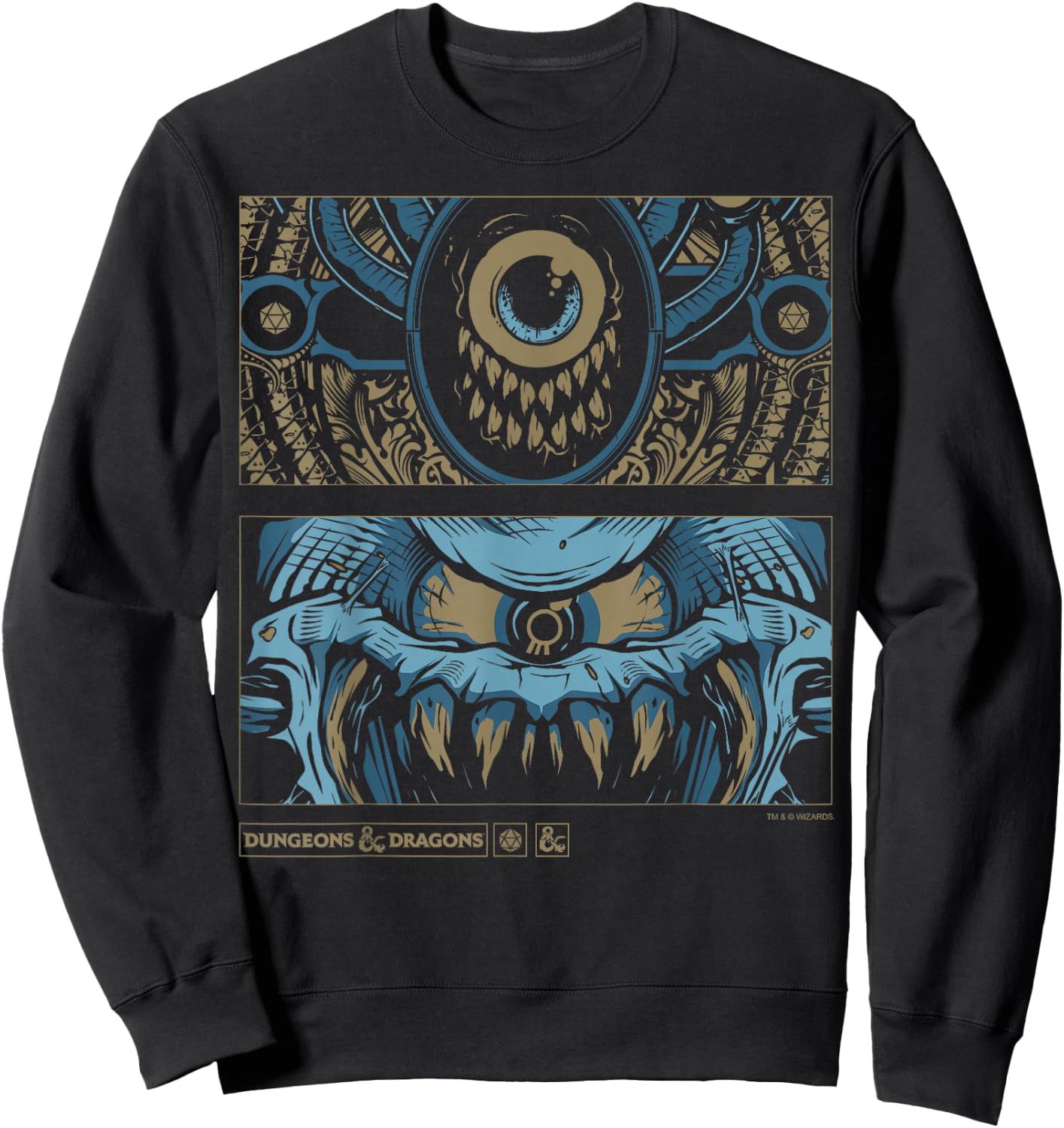 Dungeons & Dragons Beholder Panels Sweatshirt - Sweatshirt | Black