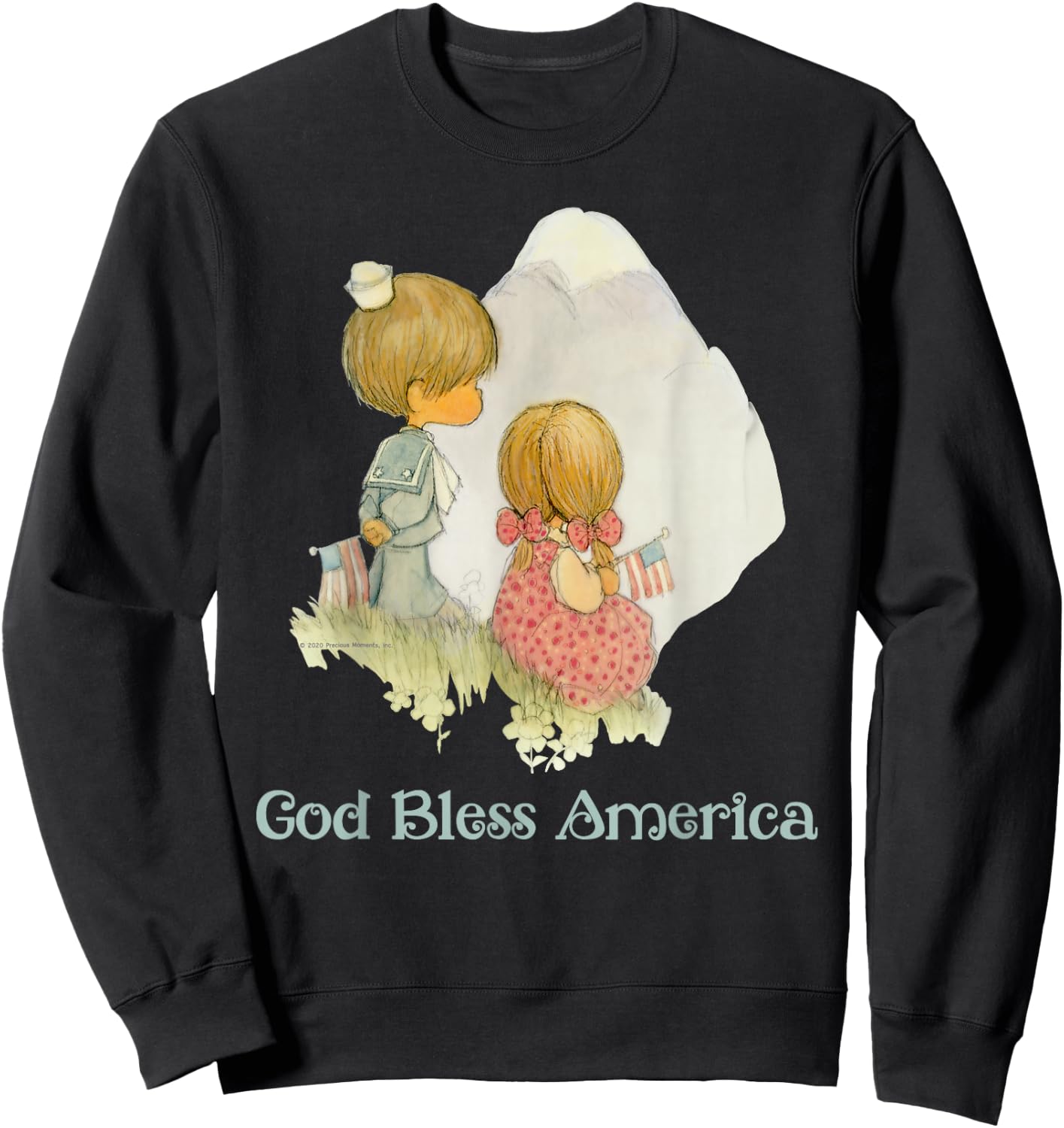 Precious Moments God Bless America Sweatshirt - Sweatshirt | Black