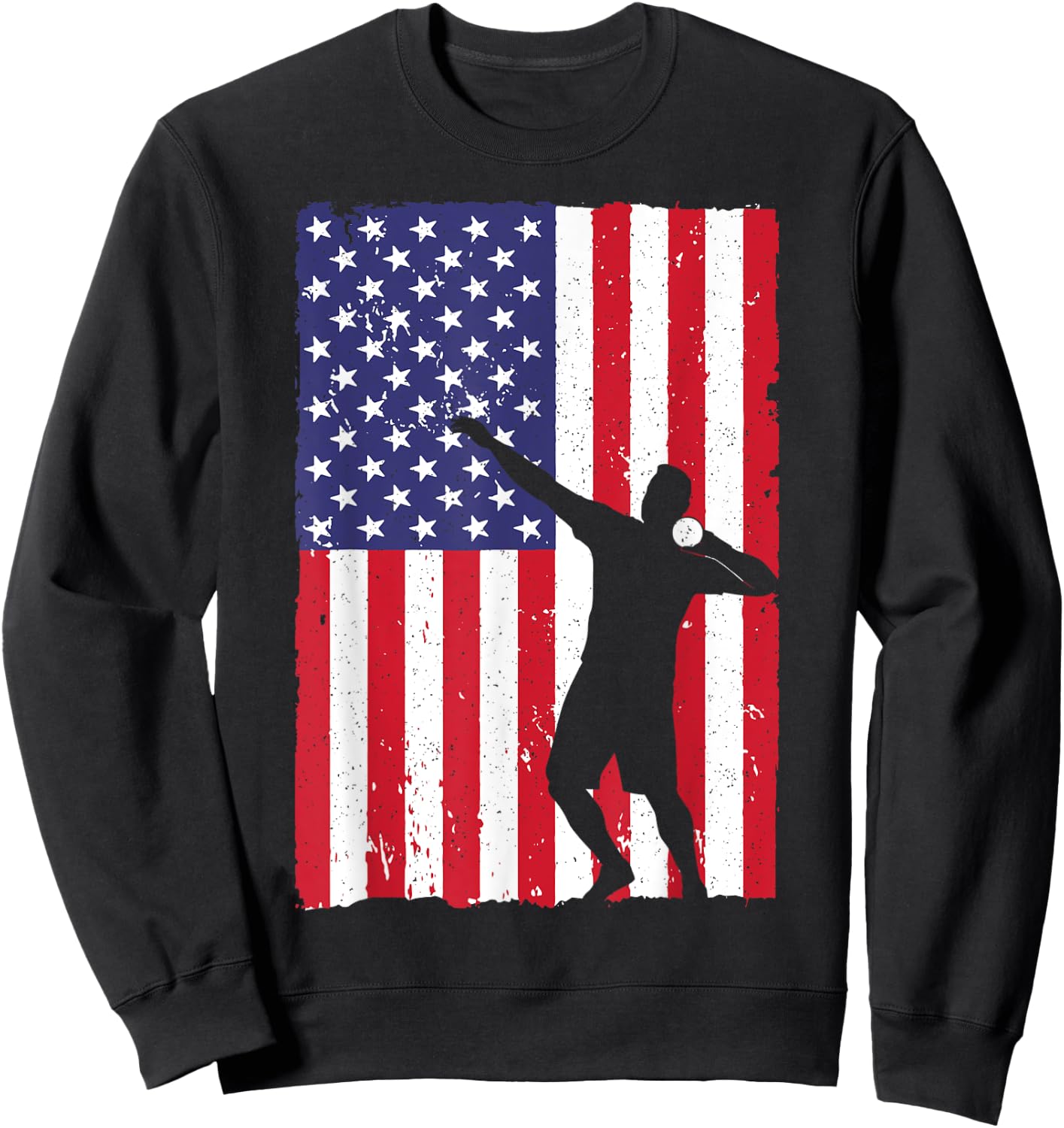Cool Shot Put Design Women Track And Field Shot Put Sweatshirt - Sweatshirt | Black