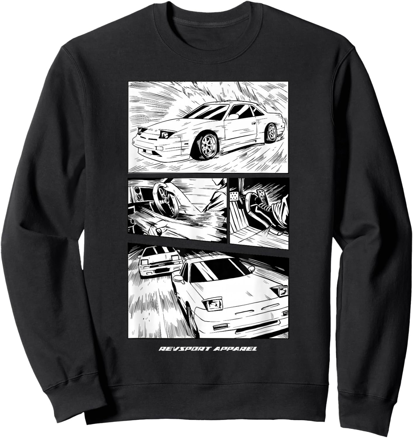 240sx Manga Sweatshirt - Sweatshirt | Black