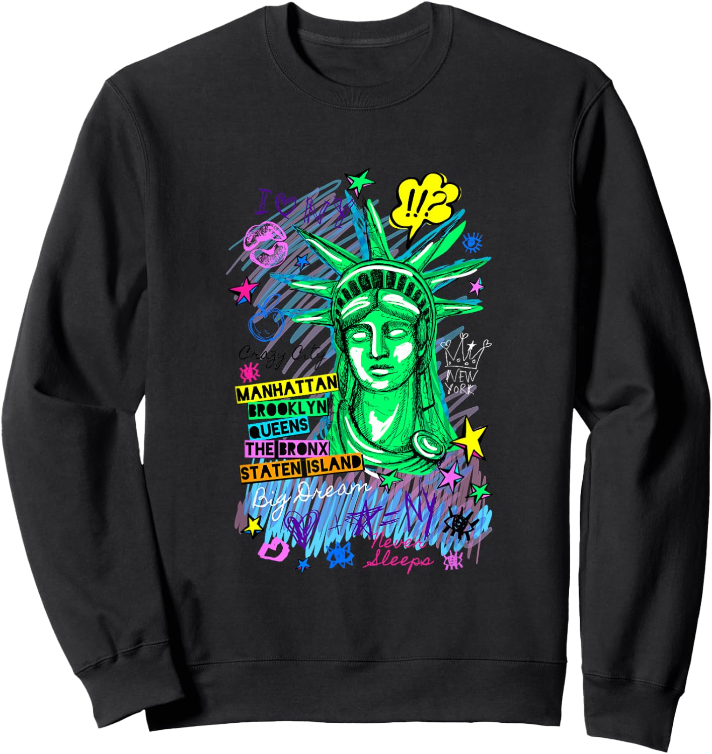 I Love NY Sweatshirt - Sweatshirt | Black
