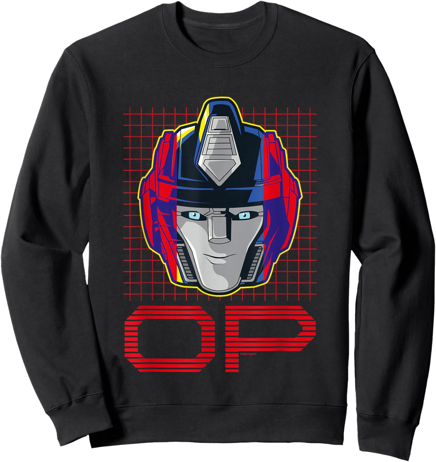 Transformers One Orion Pax Optimus Prime Face Poster Sweatshirt - Sweatshirt | Black