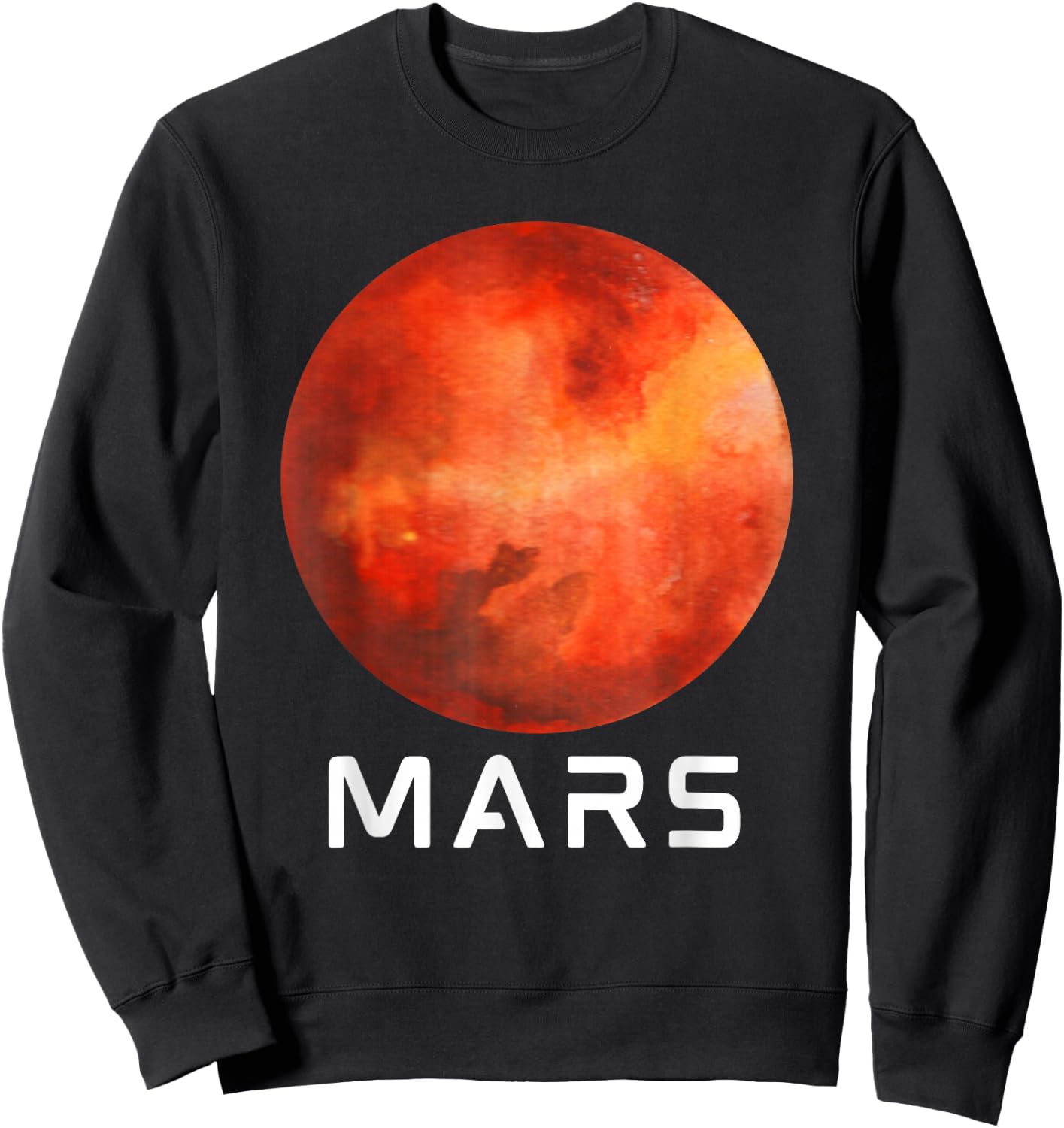 Solar System Planet Mars Outer Space Sweatshirt - Sweatshirt | Black