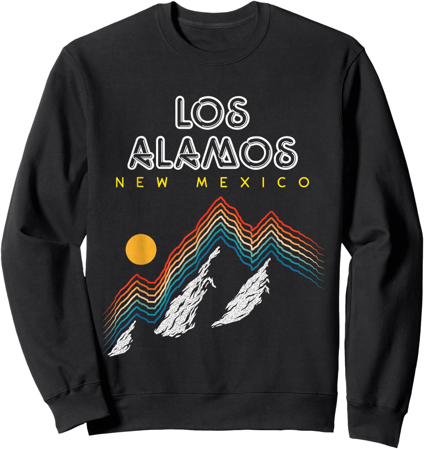 Los Alamos New Mexico - USA Ski 1980s Retro Sweatshirt - Sweatshirt | Black