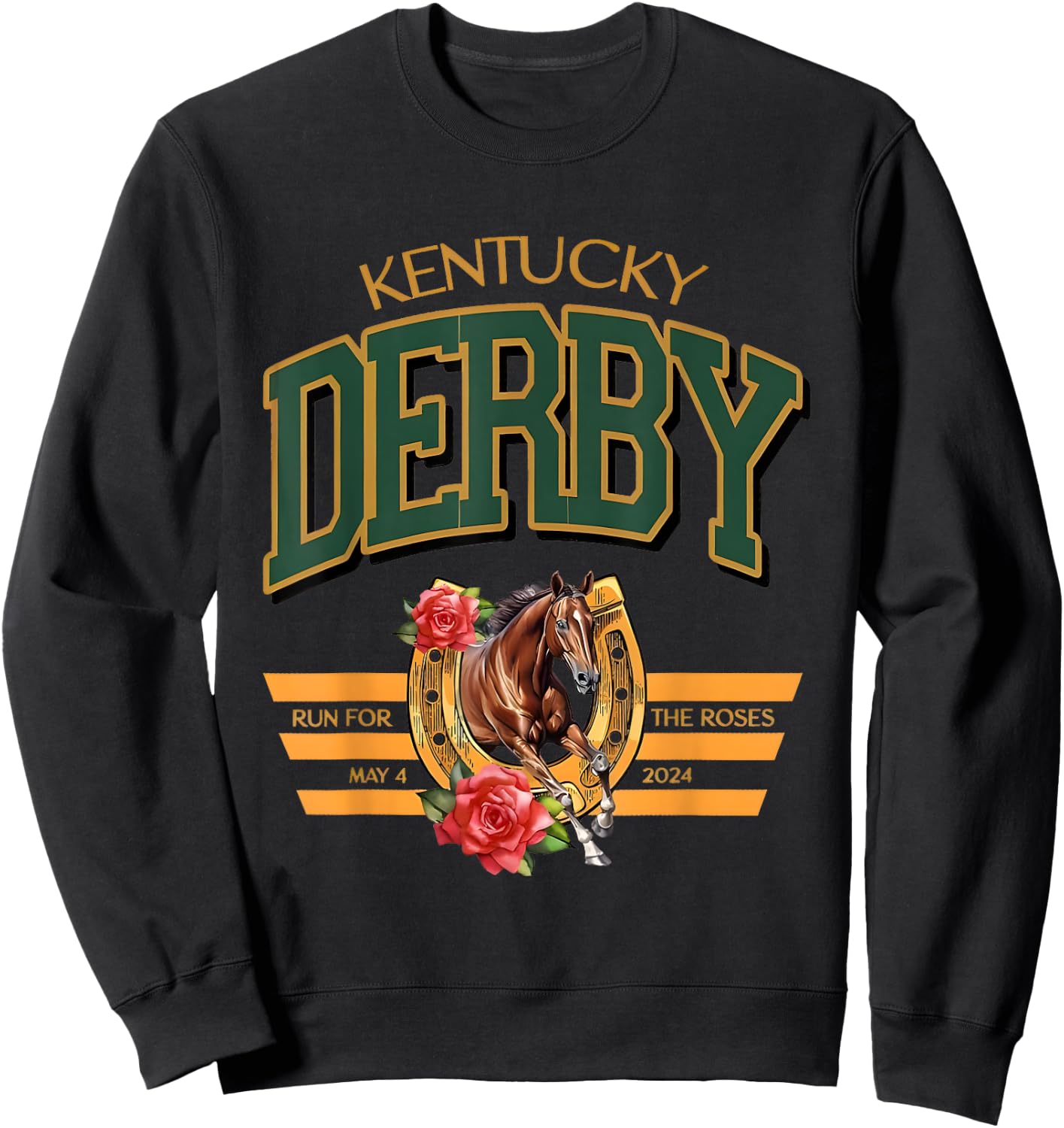 Vintage It's Derby 150 Yall 150th Horse Racing KY Derby Day Sweatshirt - Sweatshirt | Black
