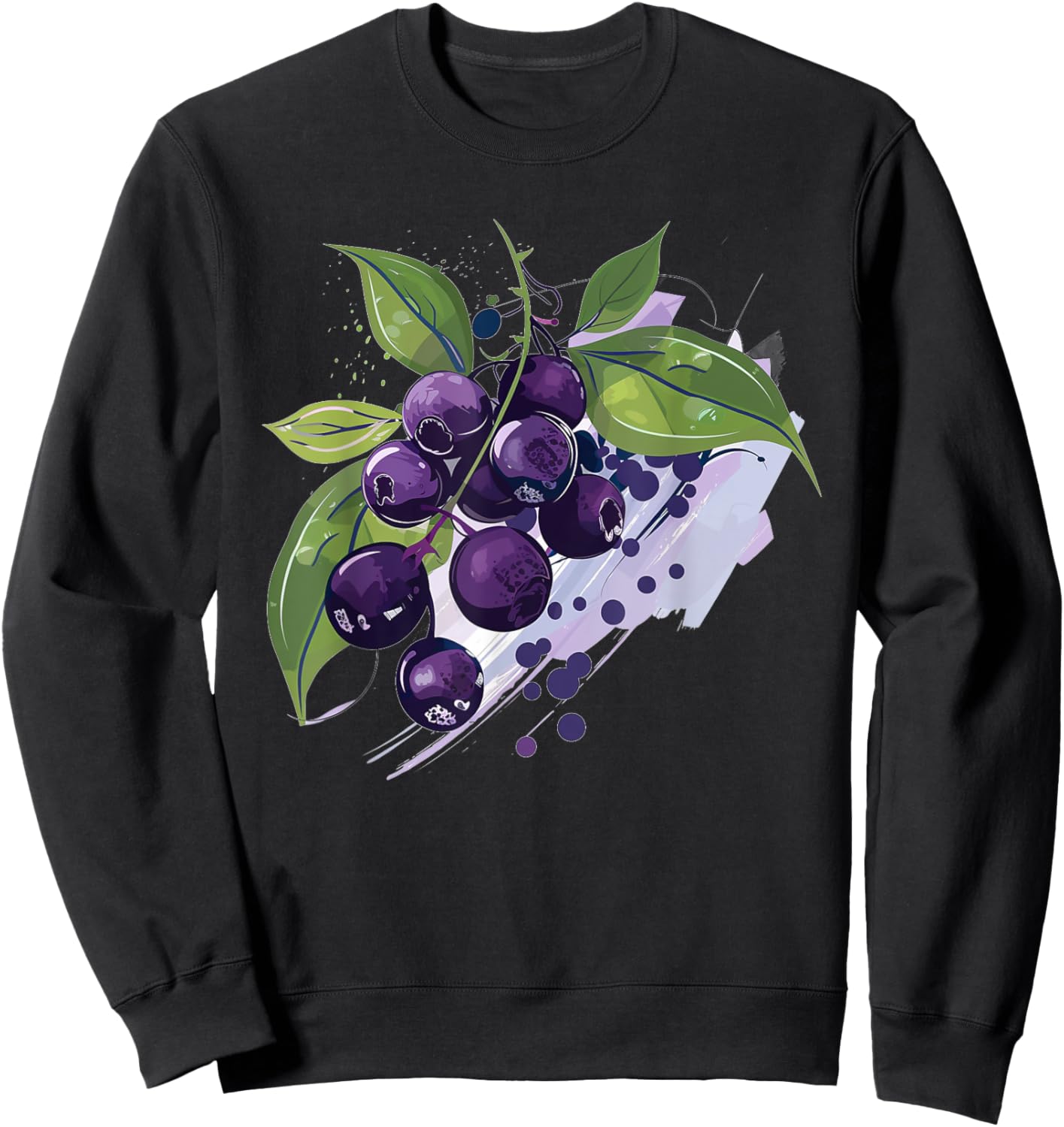 Pretty Huckleberries Costume for Fruits Lovers Sweatshirt - Sweatshirt | Black