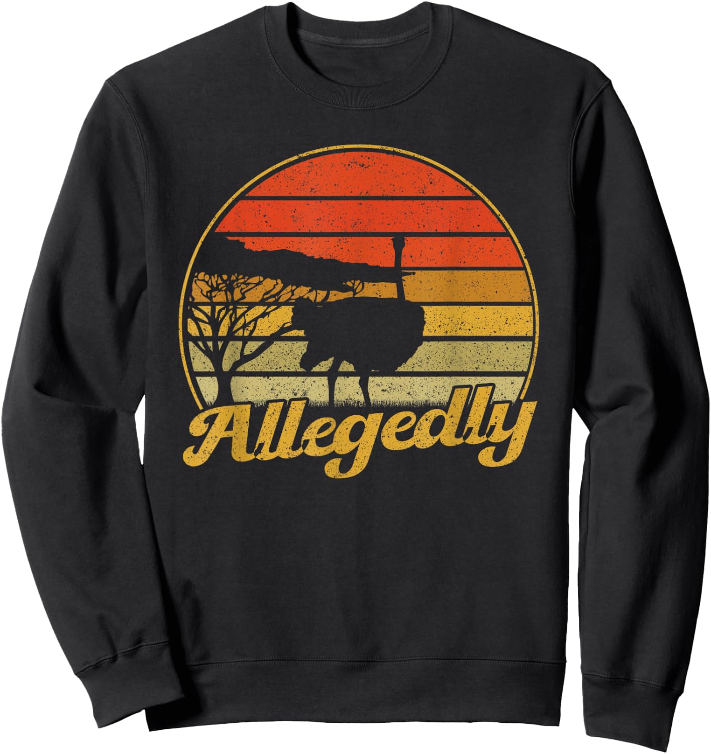 Ostrich Allegedly Sweatshirt - Sweatshirt | Black
