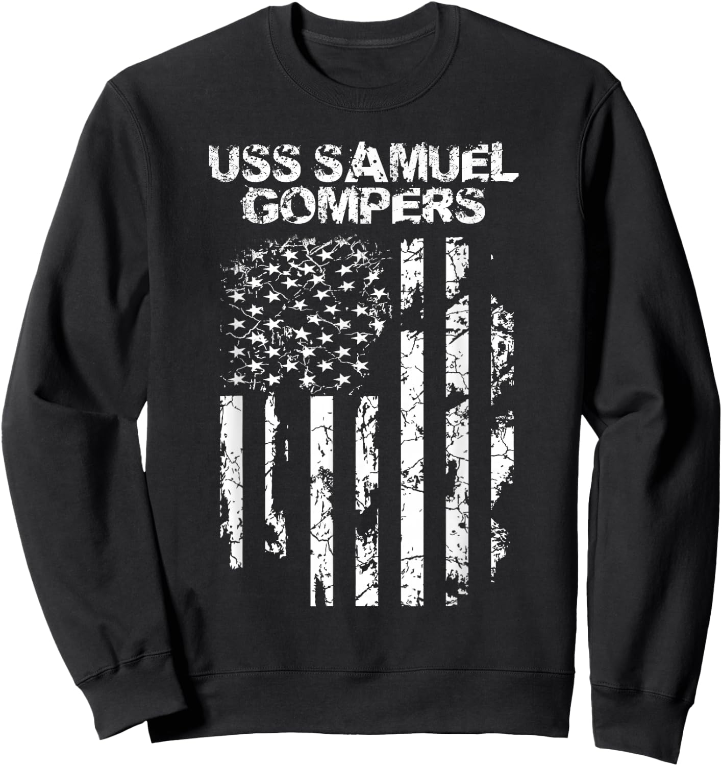 USS Samuel Gompers Veteran Sweatshirt - Sweatshirt | Black