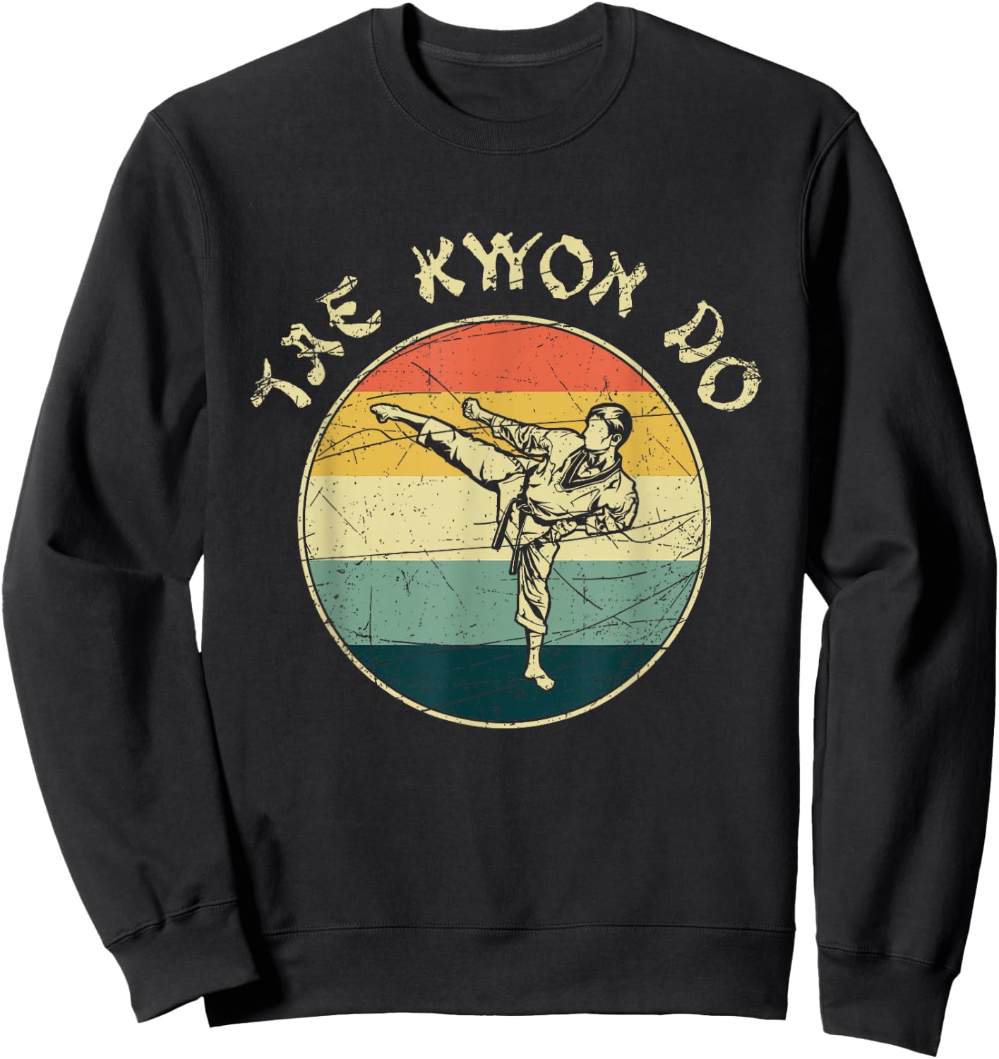 Retro Taekwondo Sweatshirt - Sweatshirt | Black