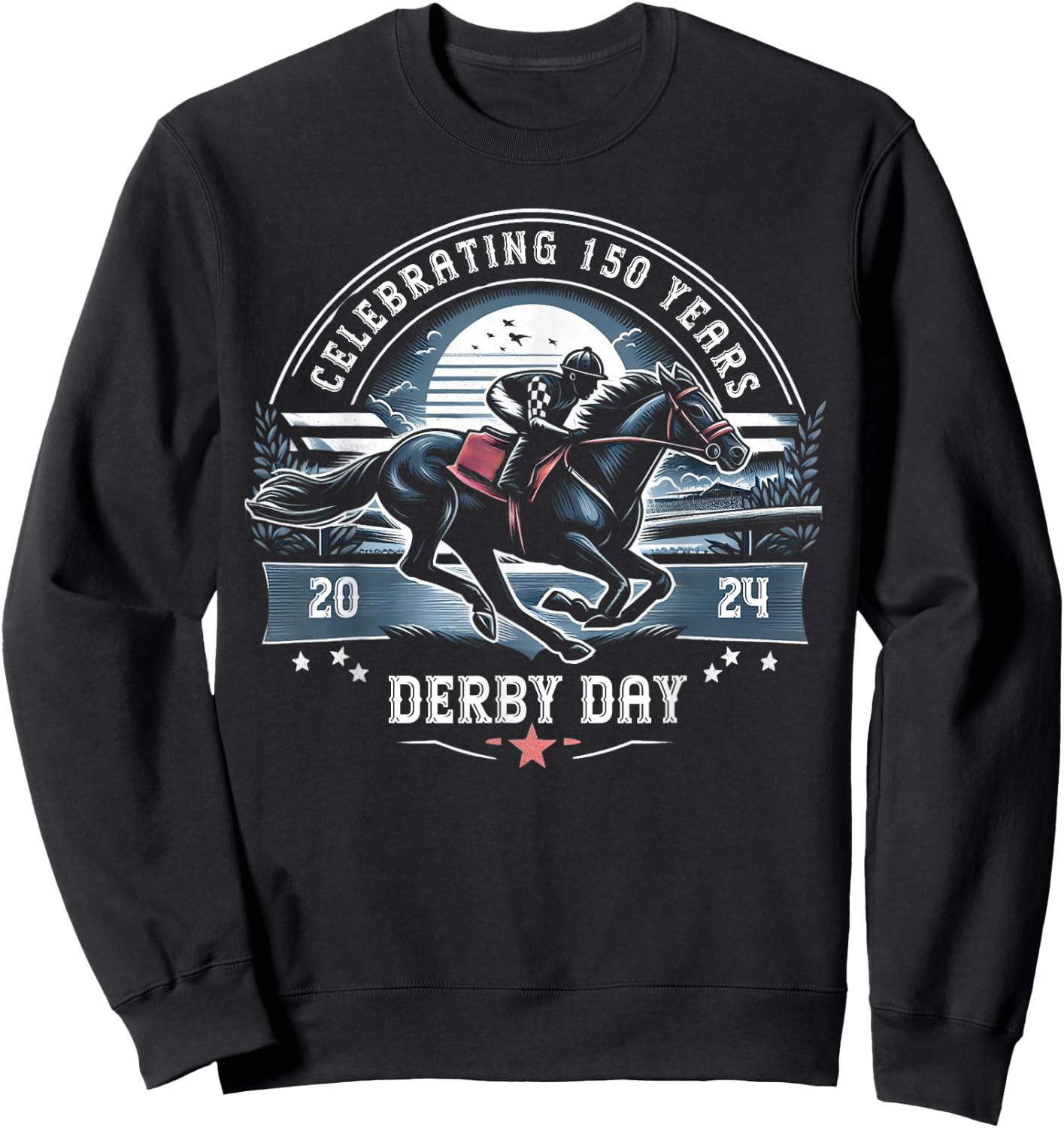 Celebrating 150 Years KY Derby Day Men Vintage Sweatshirt - Sweatshirt | Black