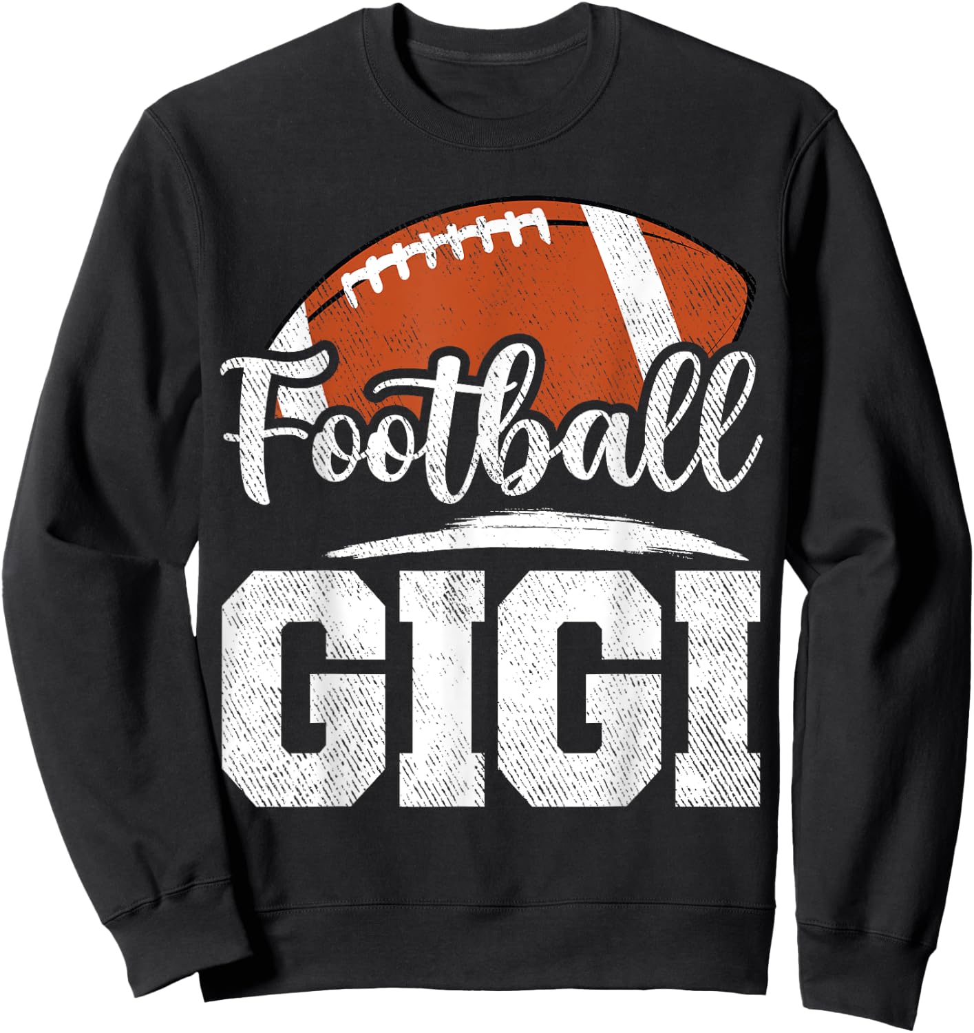 Football Gigi Football Player Game Day Mother's Day Sweatshirt - Sweatshirt | Black