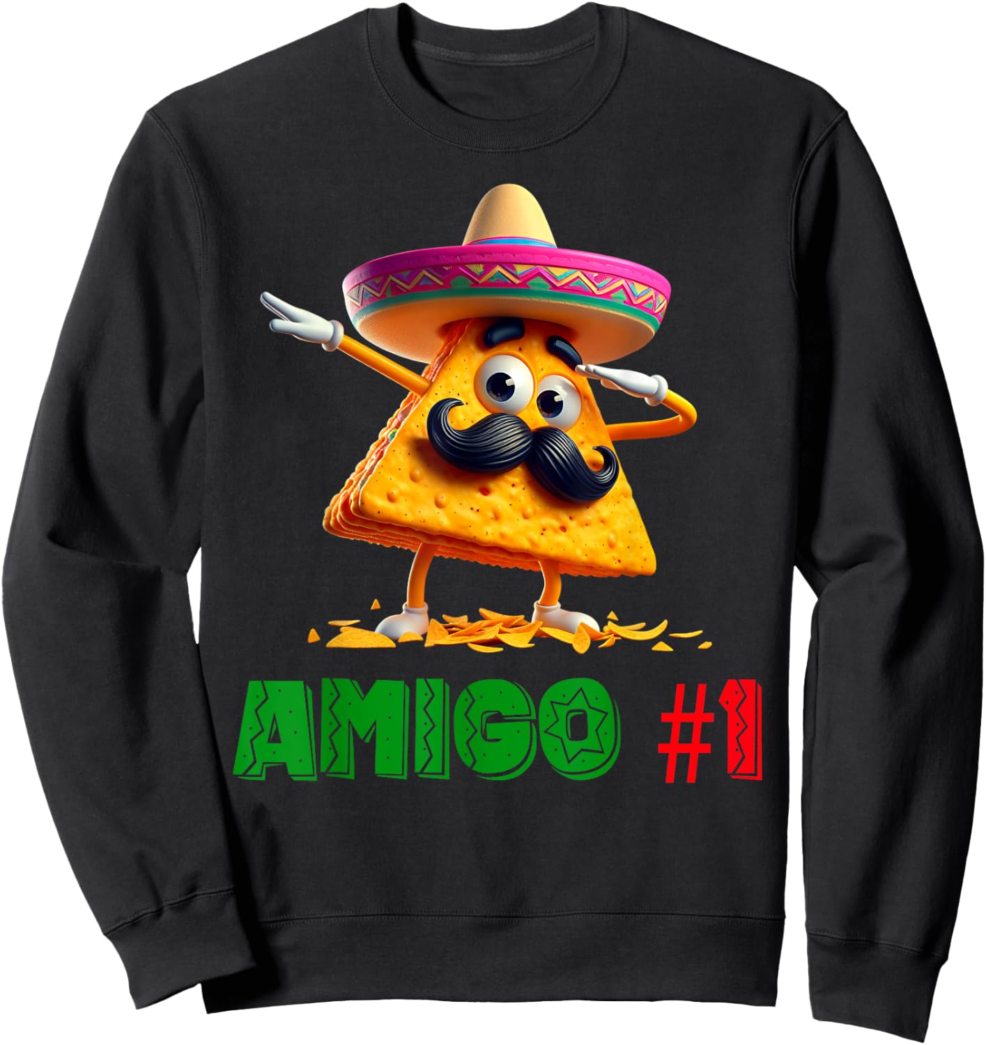 The 3 Three Amigos Cinco De Mayo Amigo #1 Group Matching Sweatshirt - Sweatshirt | Black