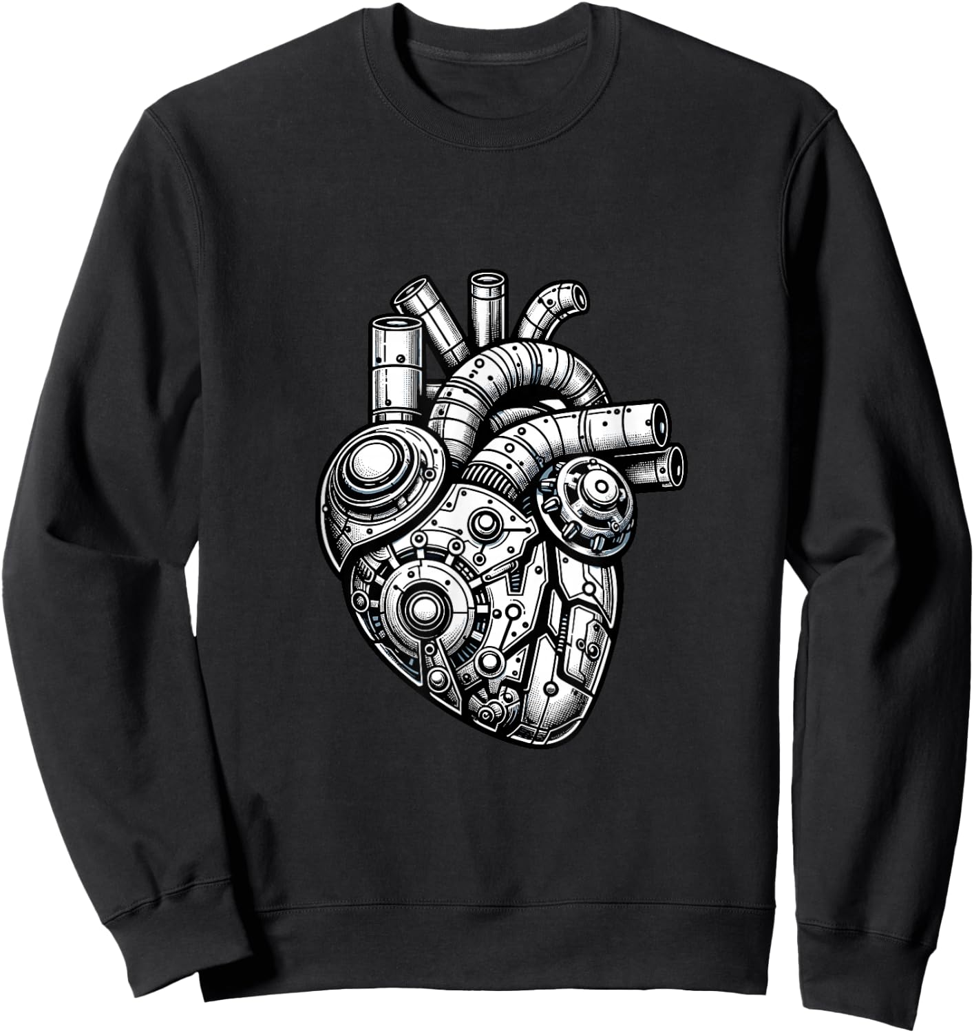 Anatomical Robot Heart Cardiologists Medical Students Sweatshirt - Sweatshirt | Black