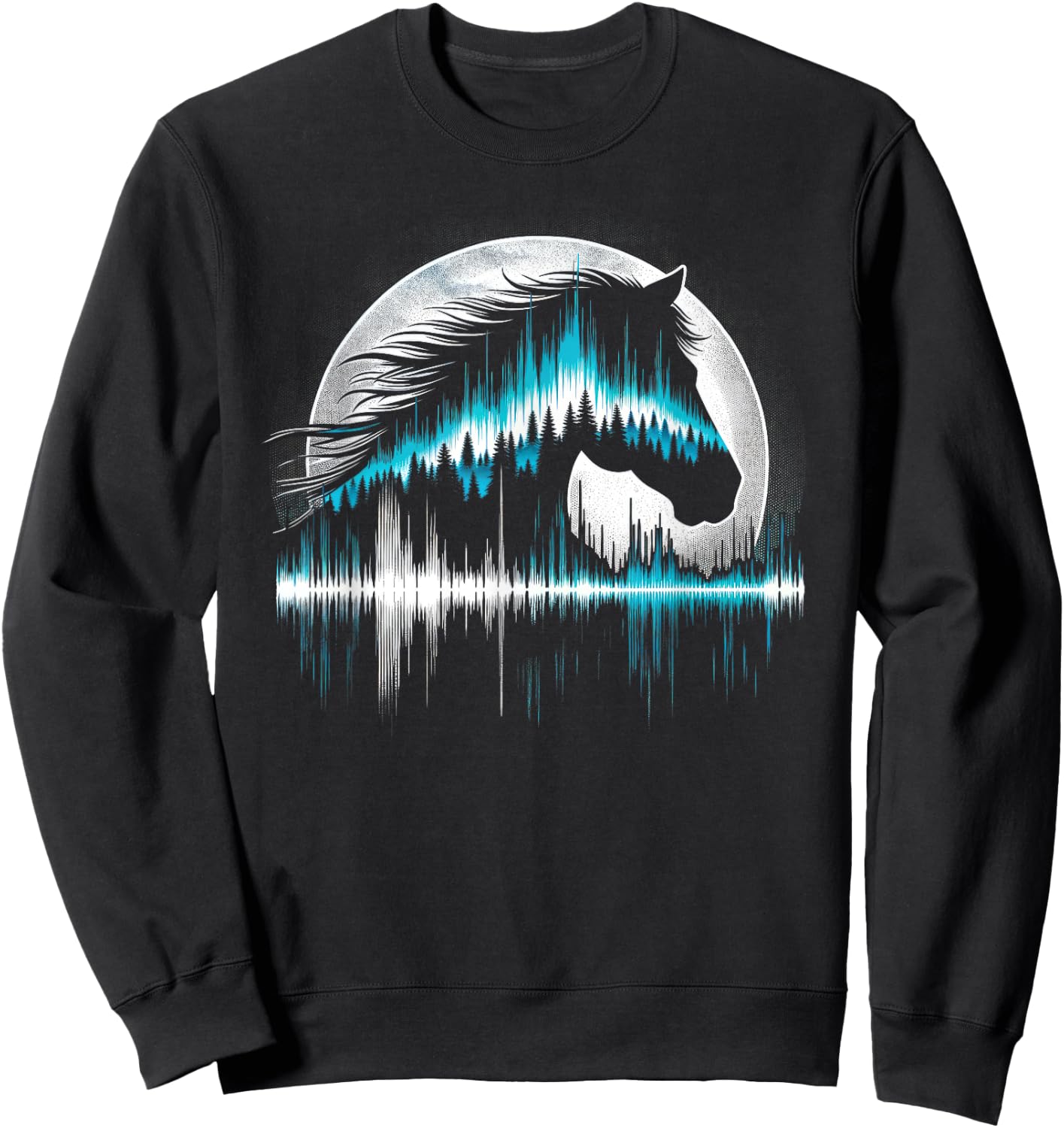 Horse Shirt Teens Girls Men Horse Lovers Graphic Sweatshirt - Sweatshirt | Black