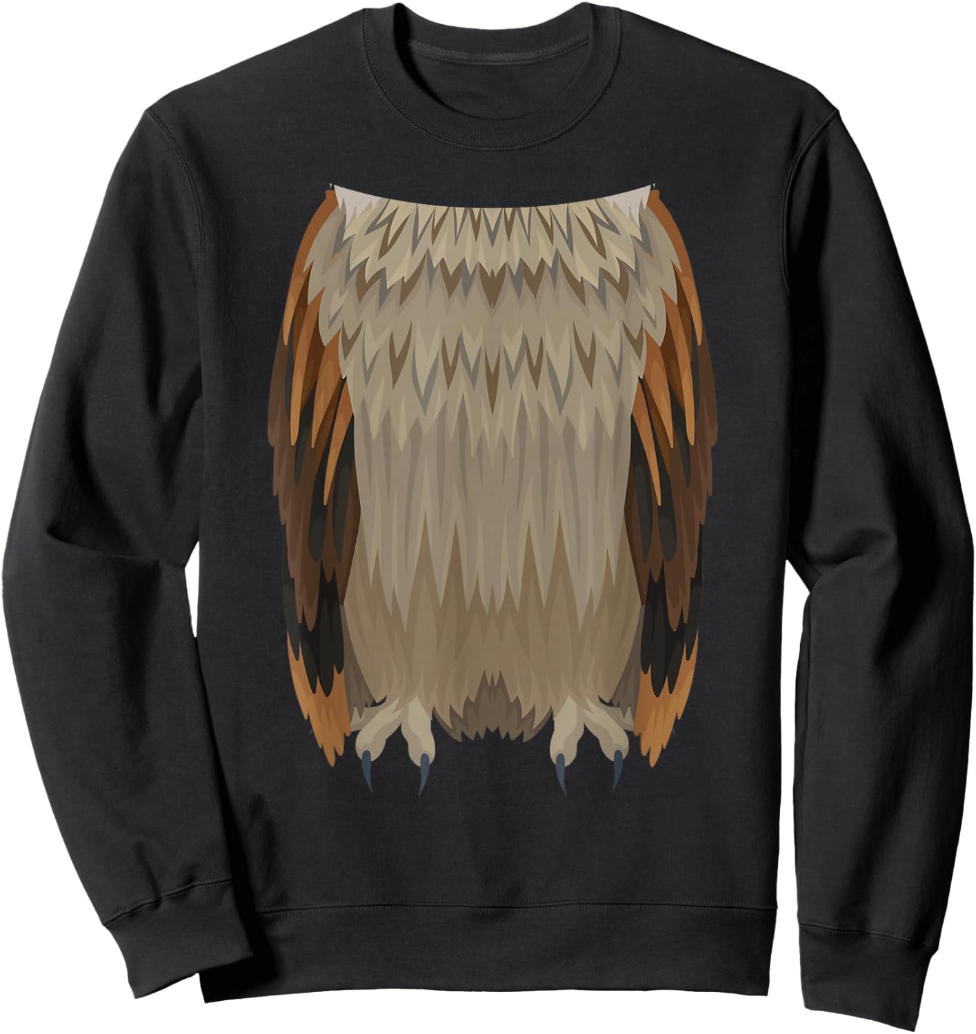 Funny Headless Owl Easy Halloween Costume Sweatshirt - Sweatshirt | Black