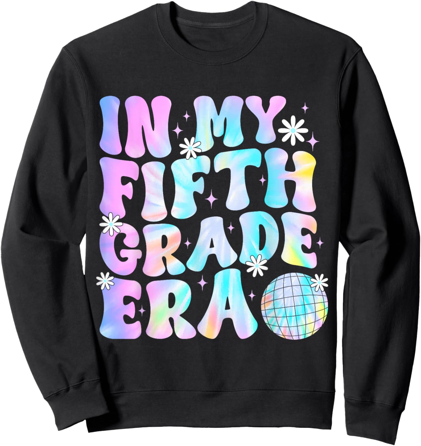 In My Fifth Grade Era Back To School 5th Grade Boys Girls Sweatshirt - Sweatshirt | Black