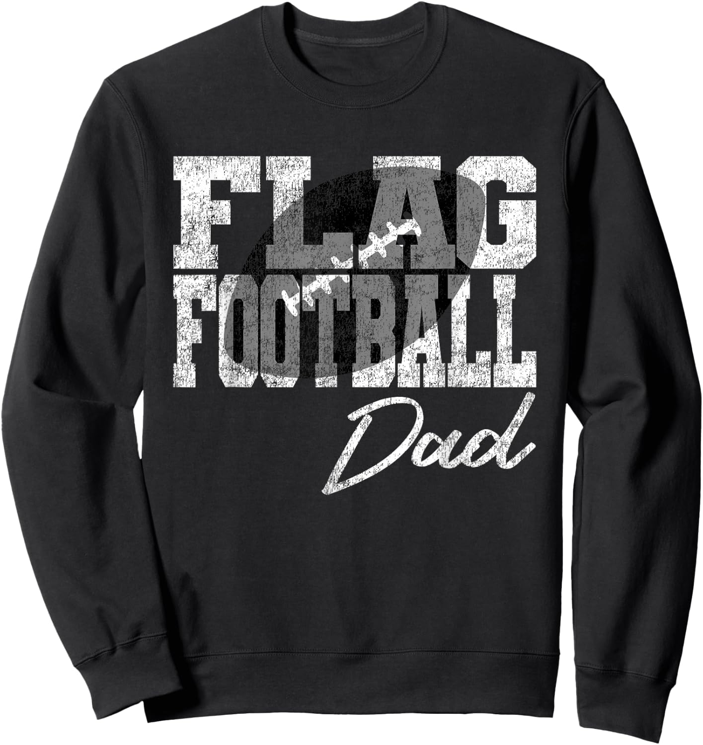 Flag Football Dad Sweatshirt - Sweatshirt | Black