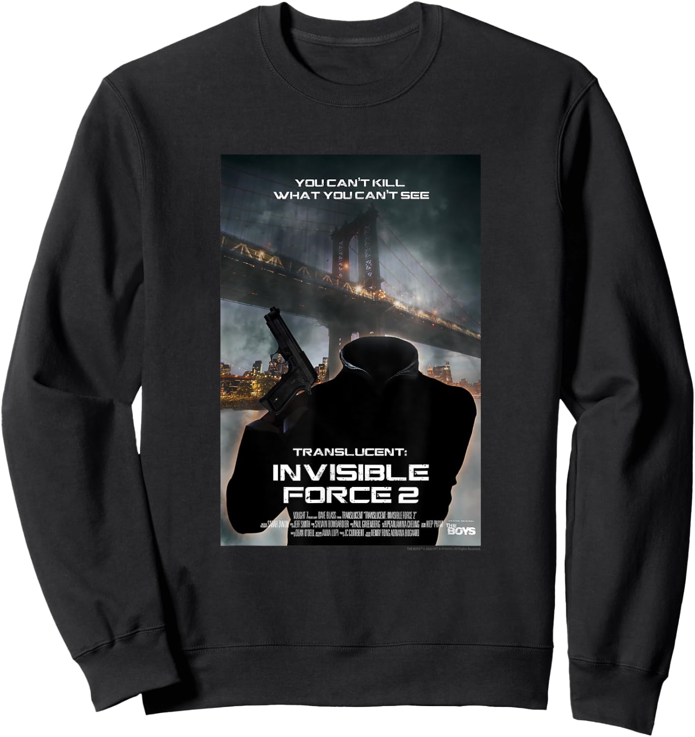 The Boys Translucent Movie Poster Sweatshirt - Sweatshirt | Black