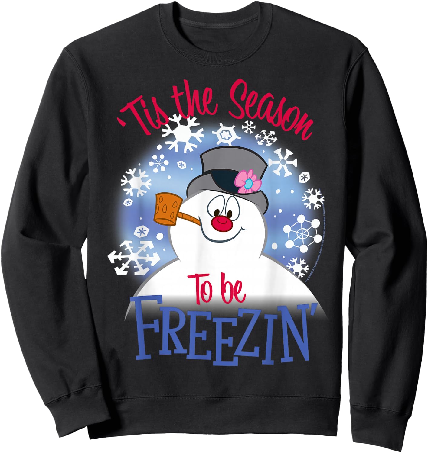 Frosty The Snowman 'Tis The Season To Be Freezin' Sweatshirt - Sweatshirt | Black