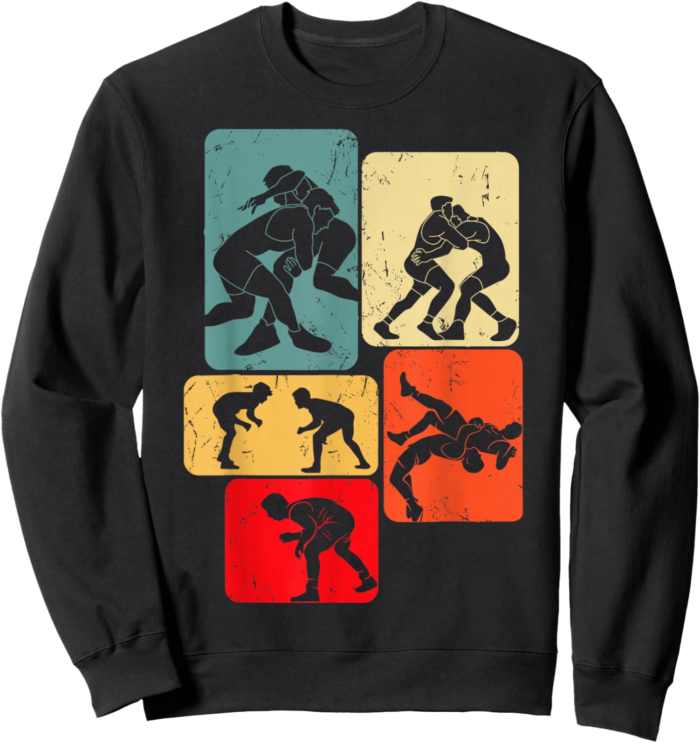 Wrestling Wrestler Men Boys Kids Sweatshirt - Sweatshirt | Black
