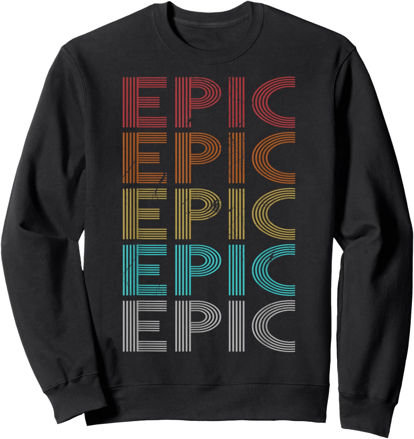 Retro Vintage Epic Sweatshirt - Sweatshirt | Black