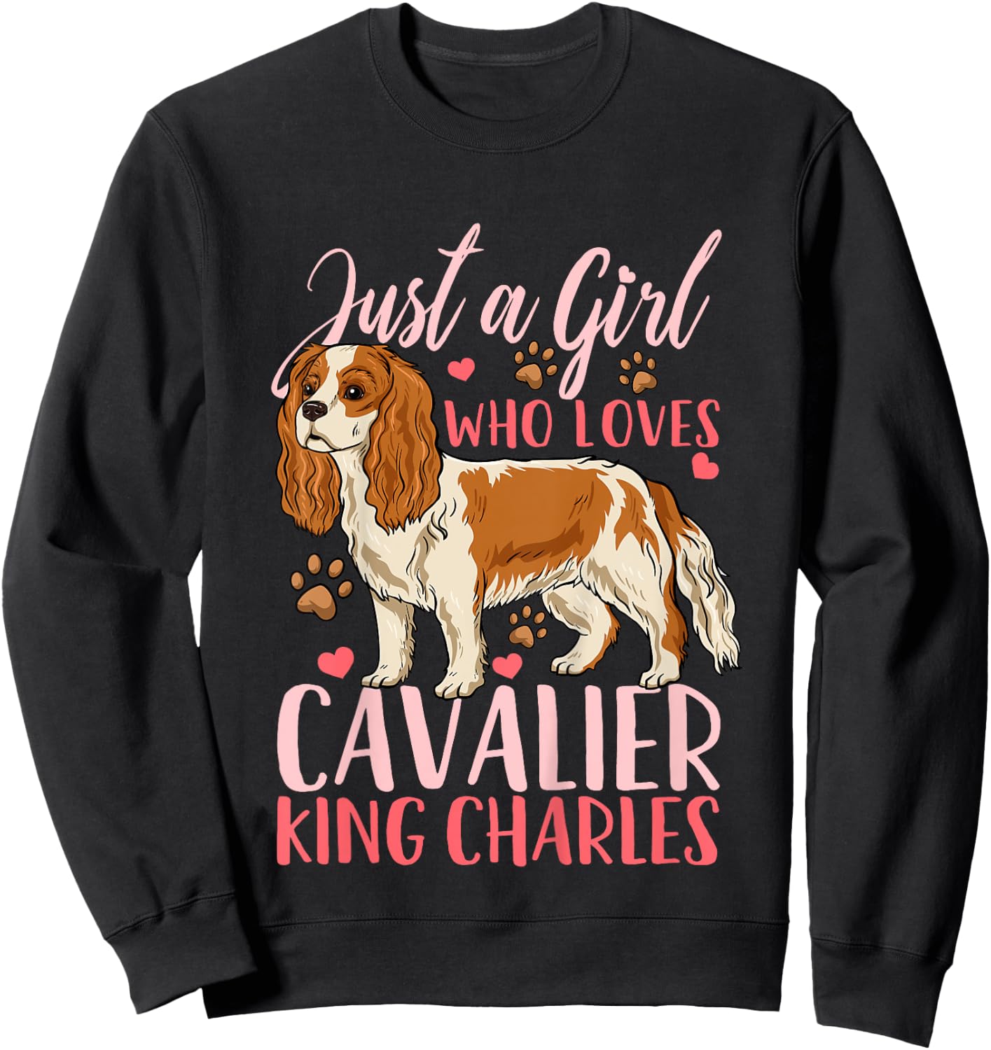 Kids Cavalier King Charles Gift Sweatshirt - Sweatshirt | Black