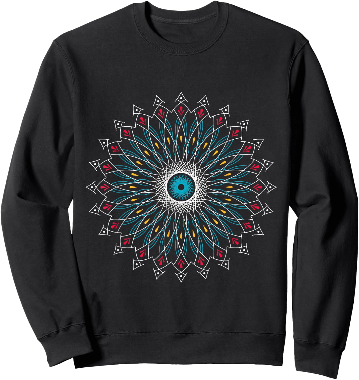 Spiritual Yoga Mandala Sweatshirt - Sweatshirt | Black