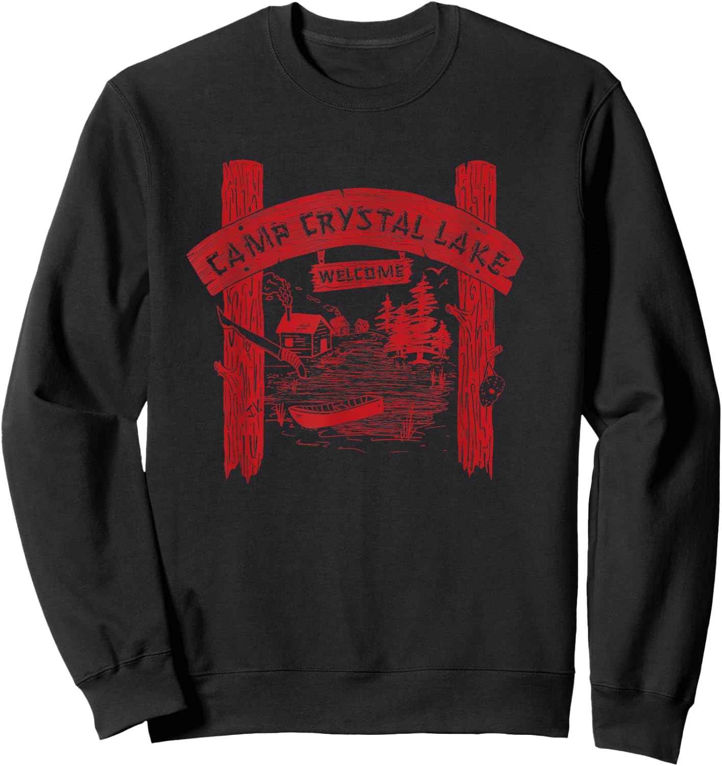 Camp Crystal Lake Sweatshirt - Sweatshirt | Black