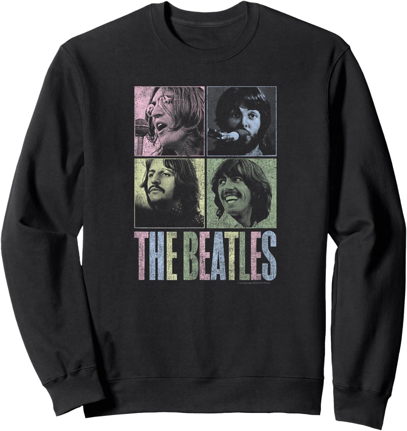 The Beatles - let it be squares Sweatshirt - Sweatshirt | Black