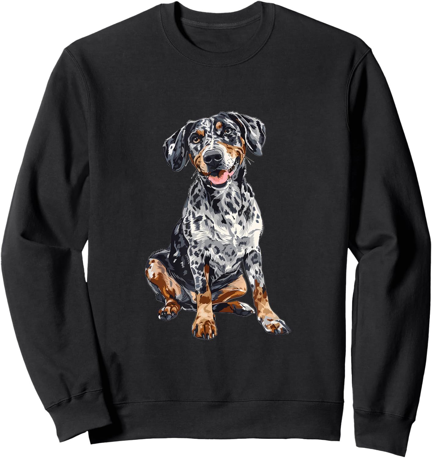 Catahoula Leopard Dog Dog Breed Graphic Sweatshirt - Sweatshirt | Black