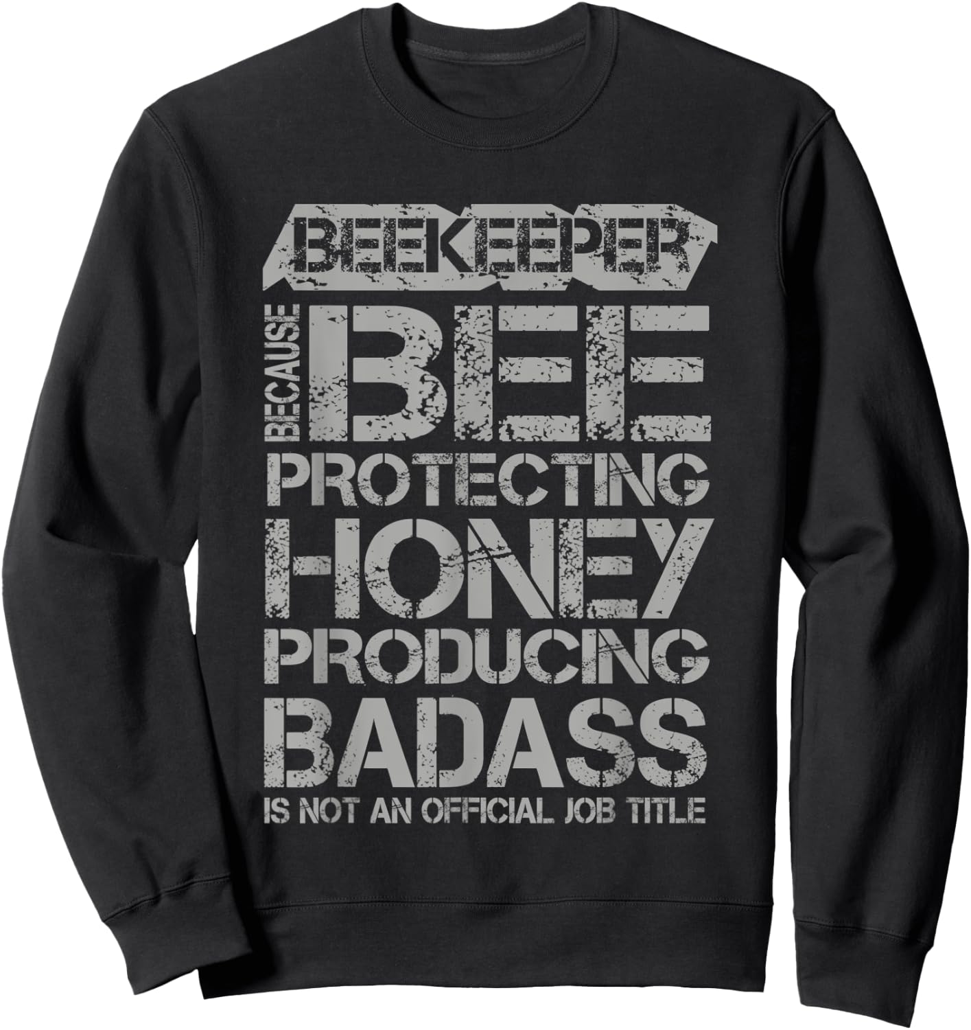 Beekeeper - Funny Beekeeping Beehive Honeybee Sweatshirt - Sweatshirt | Black