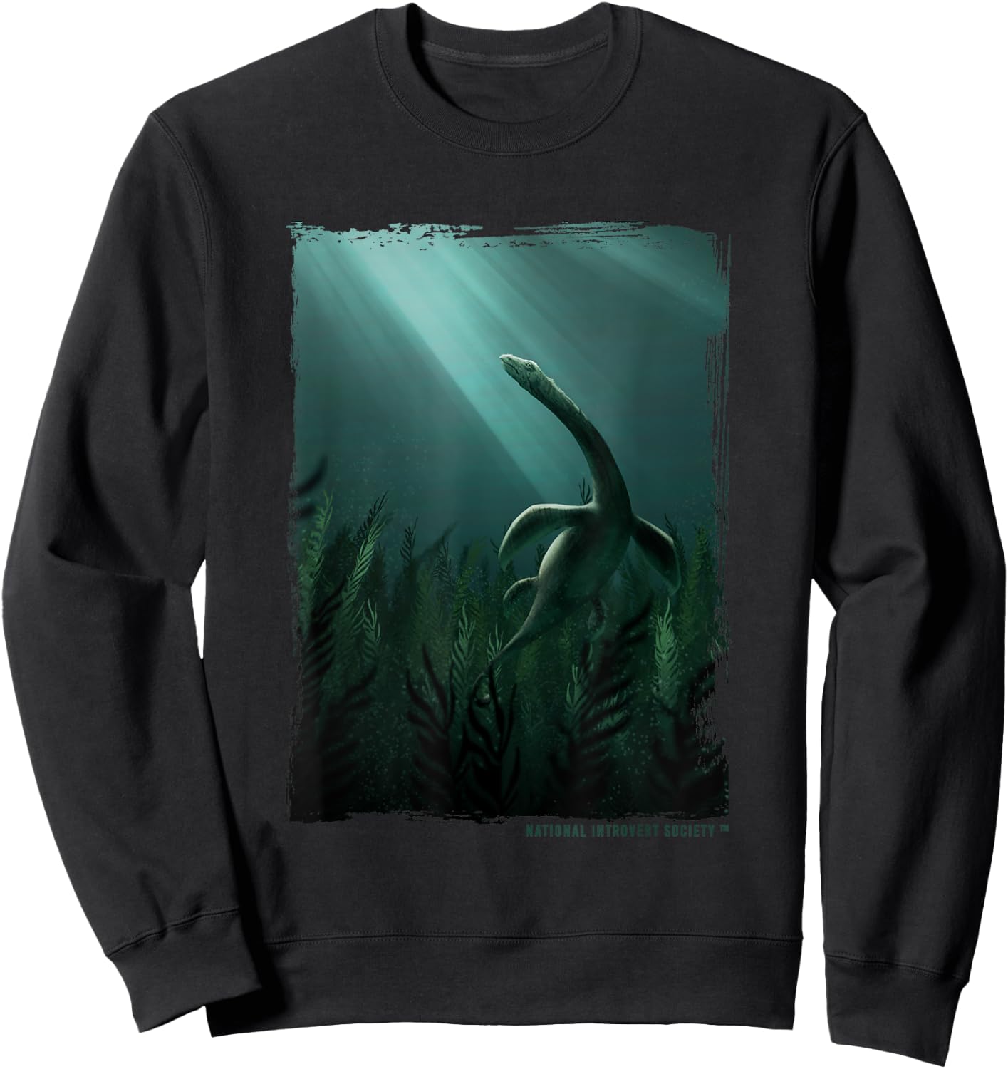 The Loch Ness Monster - Original Nessie Cryptid Art Sweatshirt - Sweatshirt | Black
