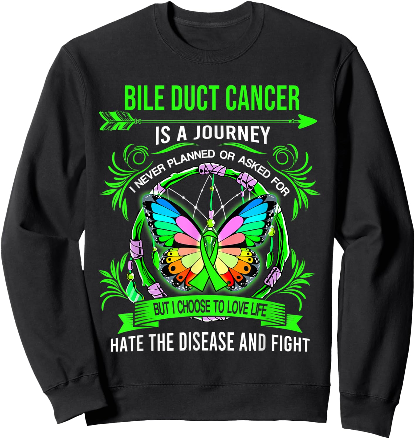 Bile Duct Cancer is a journey I never planed Sweatshirt - Sweatshirt | Black