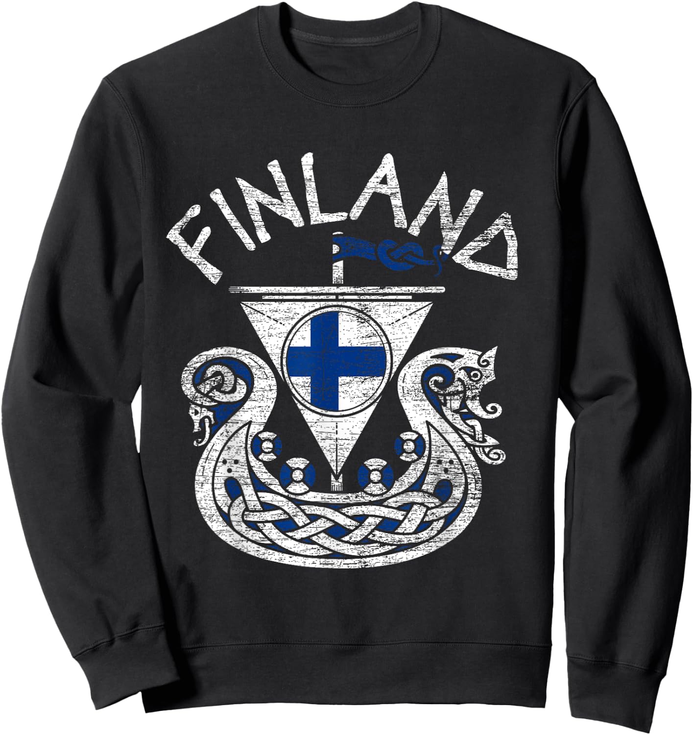 Scandinavia Helsinki Finn Finland Sweatshirt - Sweatshirt | Black
