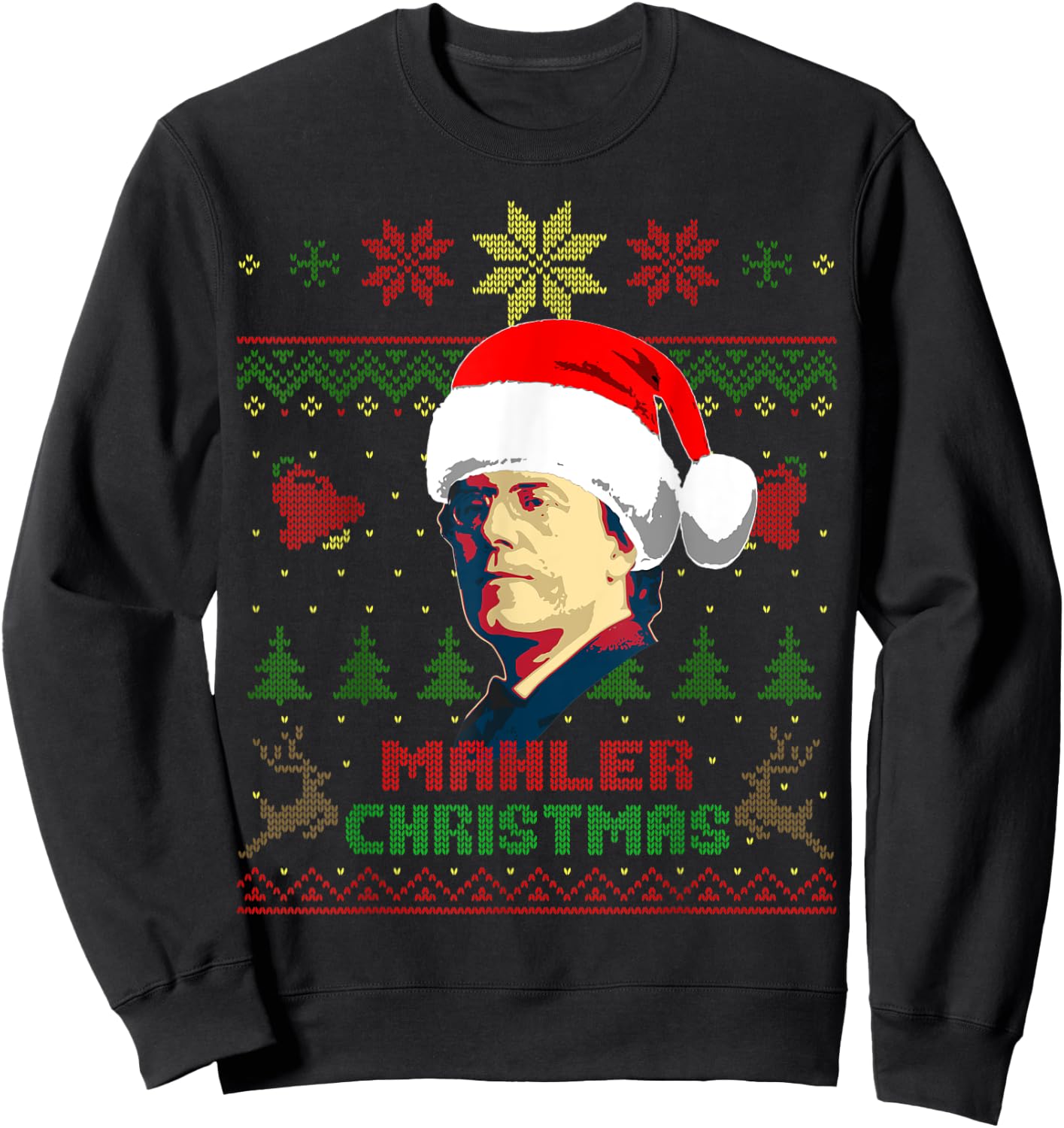 Gustav Mahler Funny Christmas Sweatshirt - Sweatshirt | Black