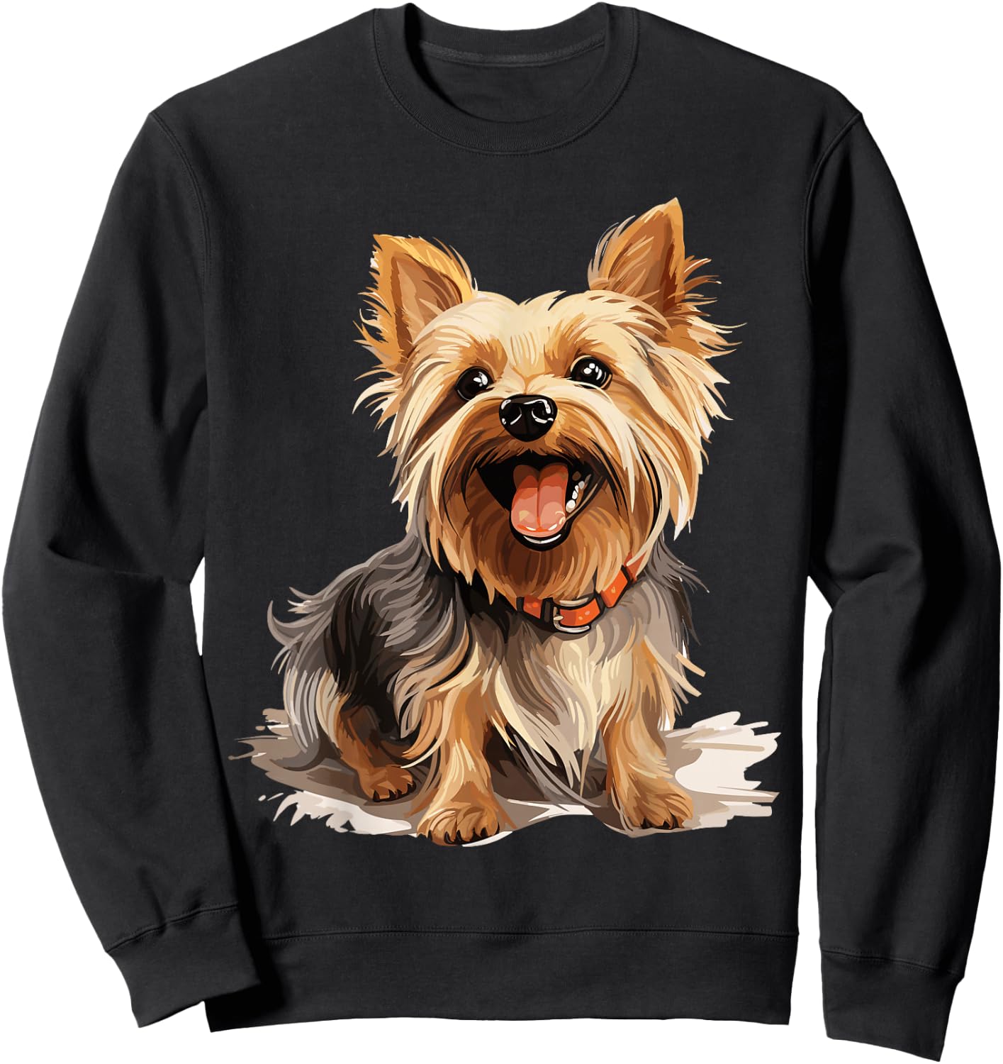 Yorkshire Terrier Yorkie Dog Breed Cute Graphic Sweatshirt - Sweatshirt | Black