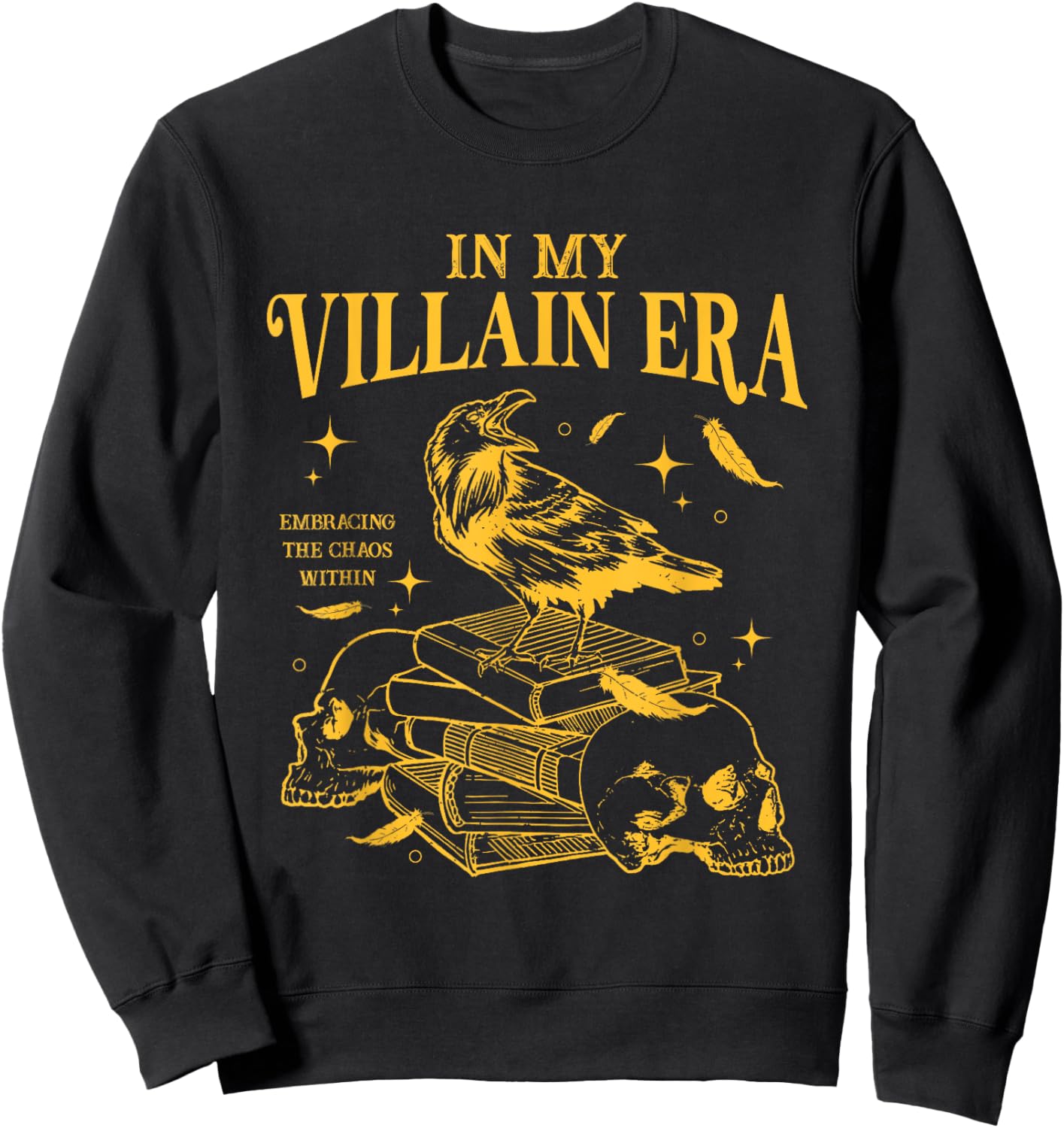 Retro In My Villain Era Morally Grey Books Club Sweatshirt - Sweatshirt | Black