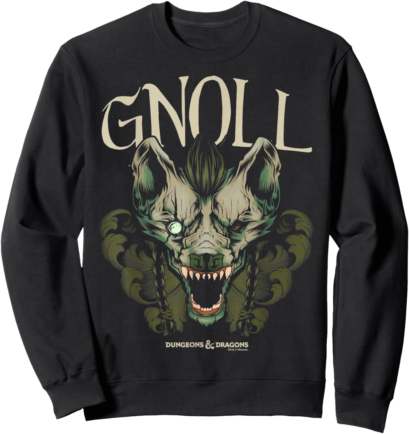 Dungeons & Dragons Gnoll Big Face Sweatshirt - Sweatshirt | Black