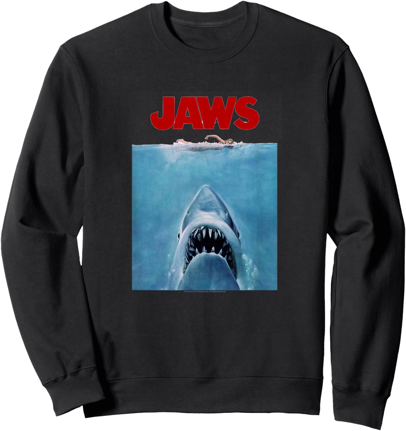 Jaws Classic Poster Art Sweatshirt - Sweatshirt | Black