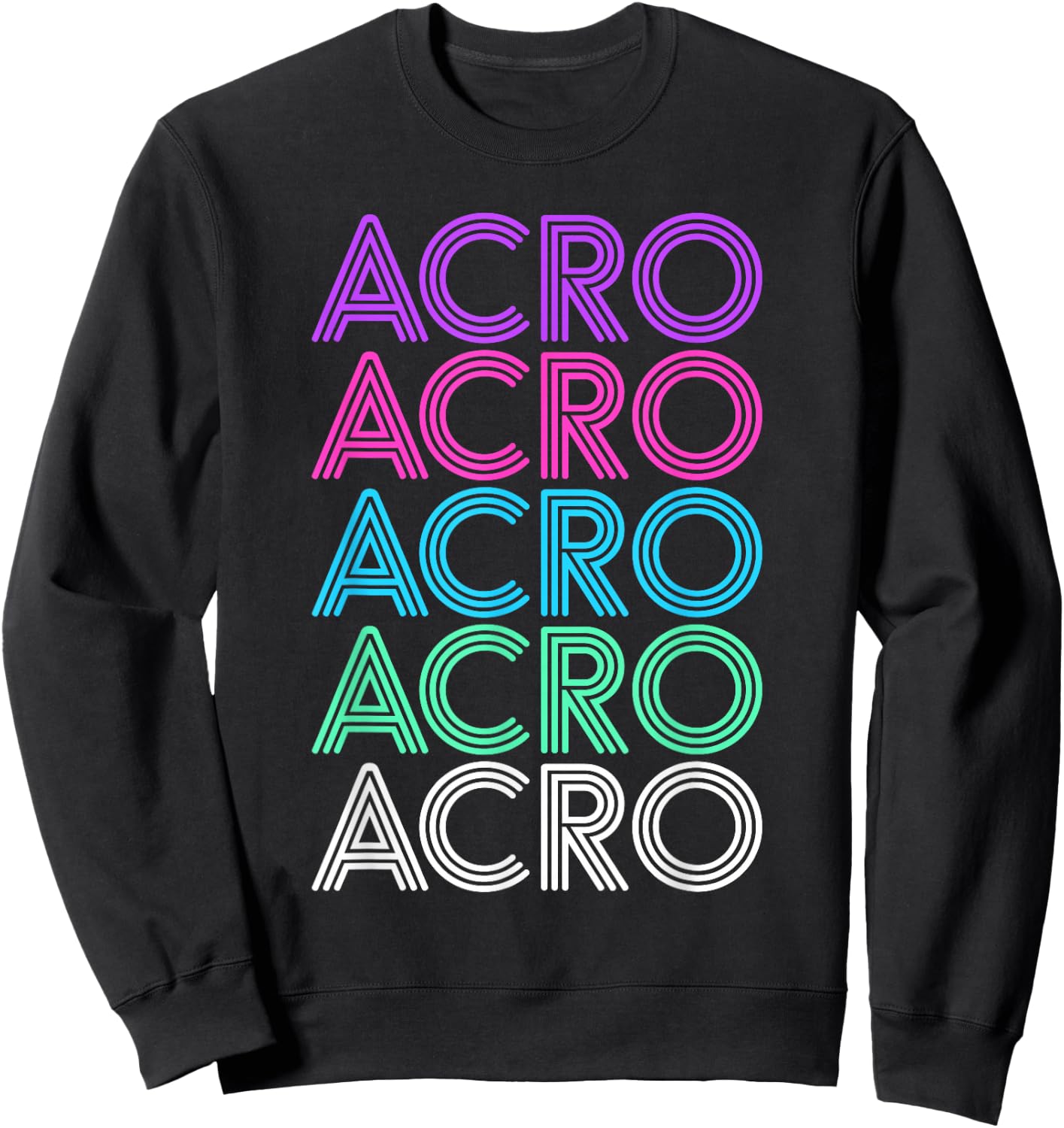 Retro Vintage Acro Dance Gift Women or Girls Sweatshirt - Sweatshirt | Black