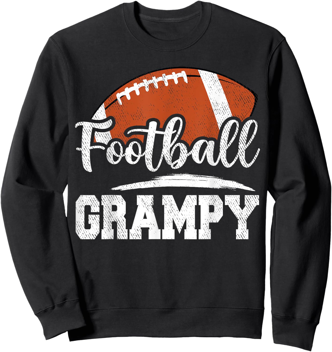 Football Grampy Football Player Game Day Father's Day Sweatshirt - Sweatshirt | Black