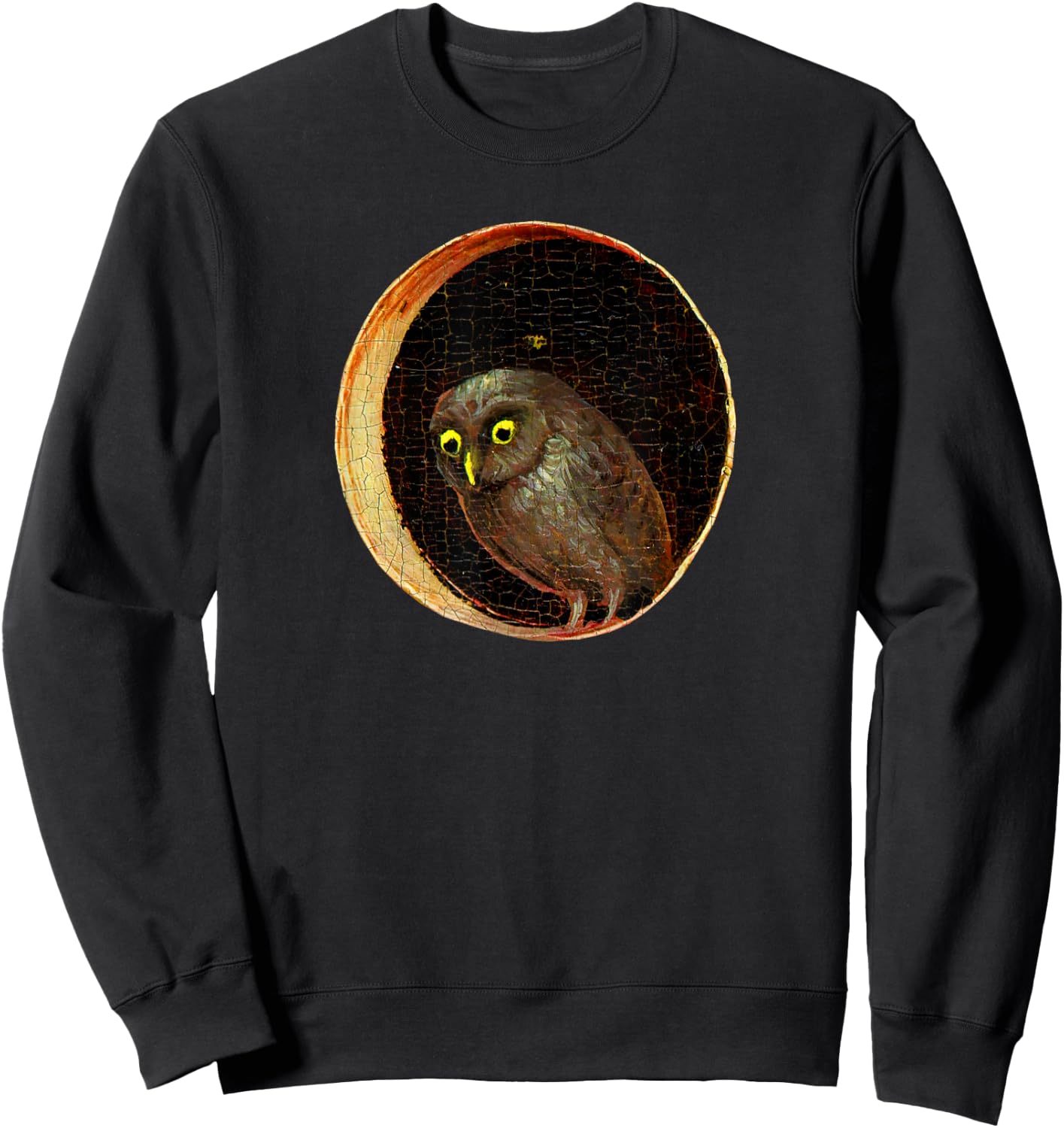 Hieronymus Bosch Owl Garden of Earthly Delights Sweatshirt - Sweatshirt | Black