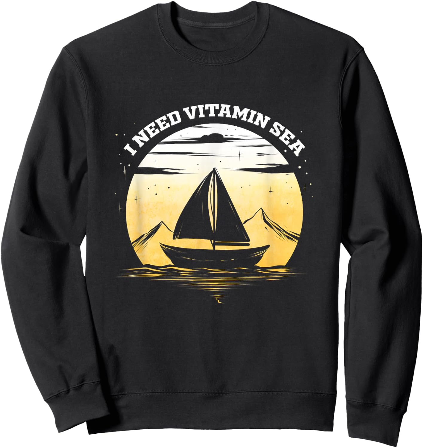 Sail Boat Captain for Sailing Trip Sailboat Sailor Boating Sweatshirt - Sweatshirt | Black