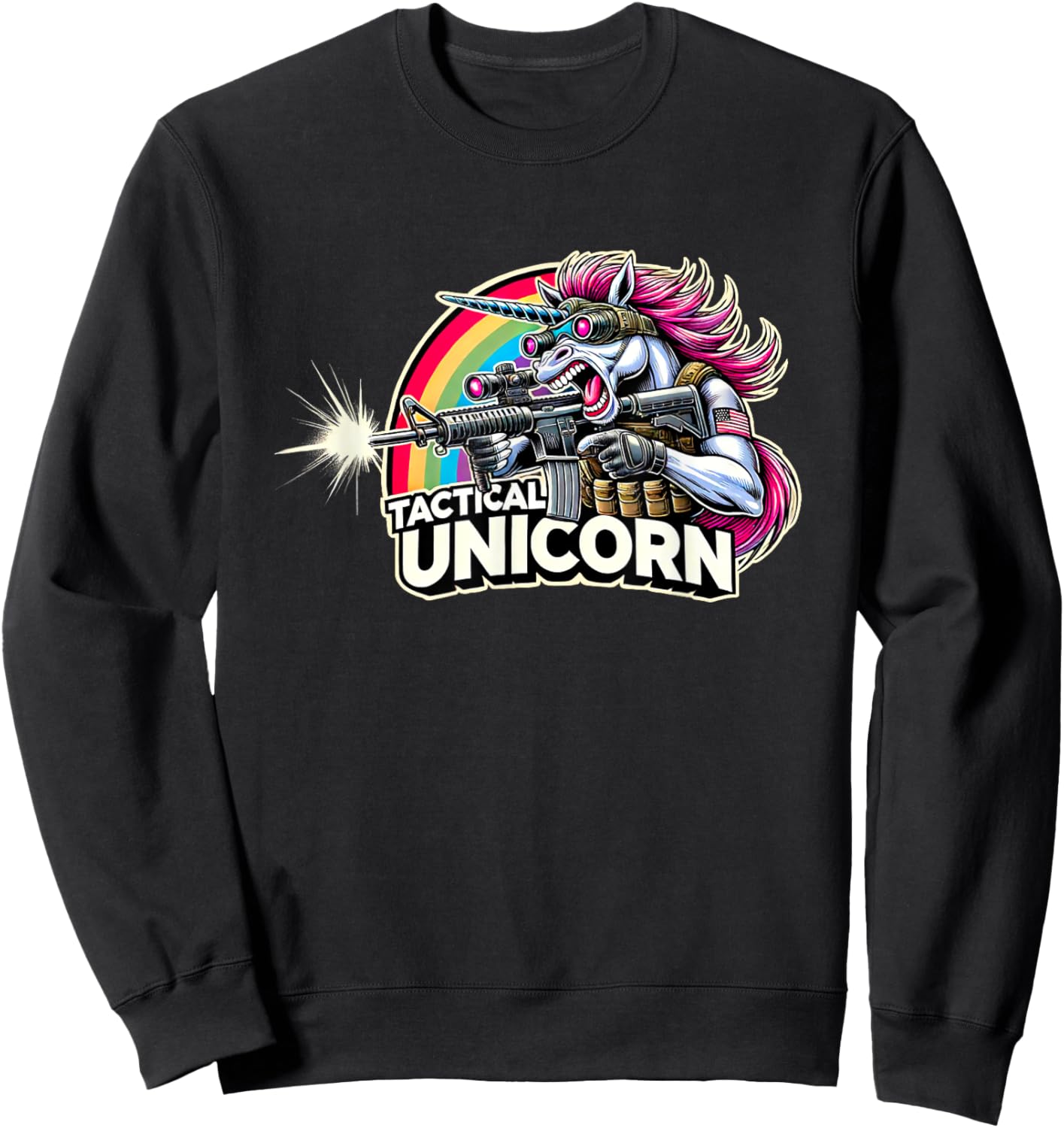 Tactical Unicorn for Police SWAT Operators Sweatshirt - Sweatshirt | Black