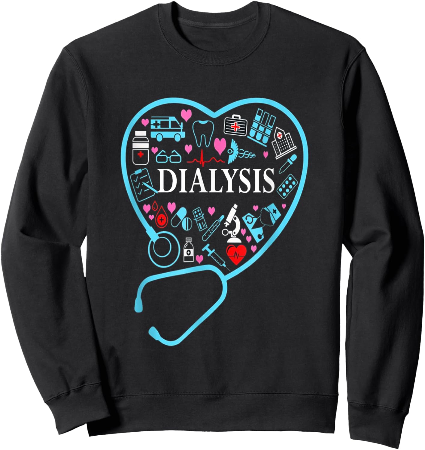 Dialysis Technician Nephrology Tech Sweatshirt - Sweatshirt | Black