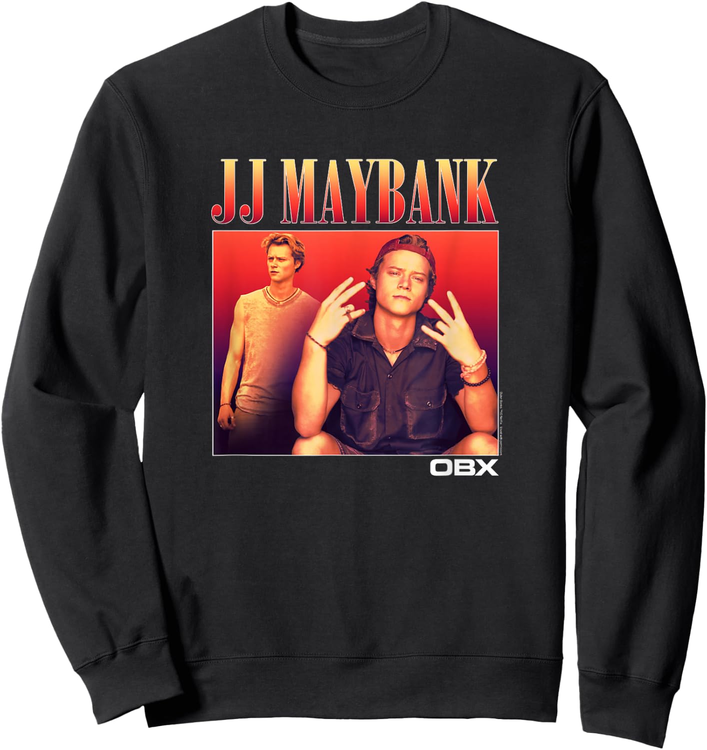 Outer Banks JJ Maybank Portrait Small Sweatshirt - Sweatshirt | Black