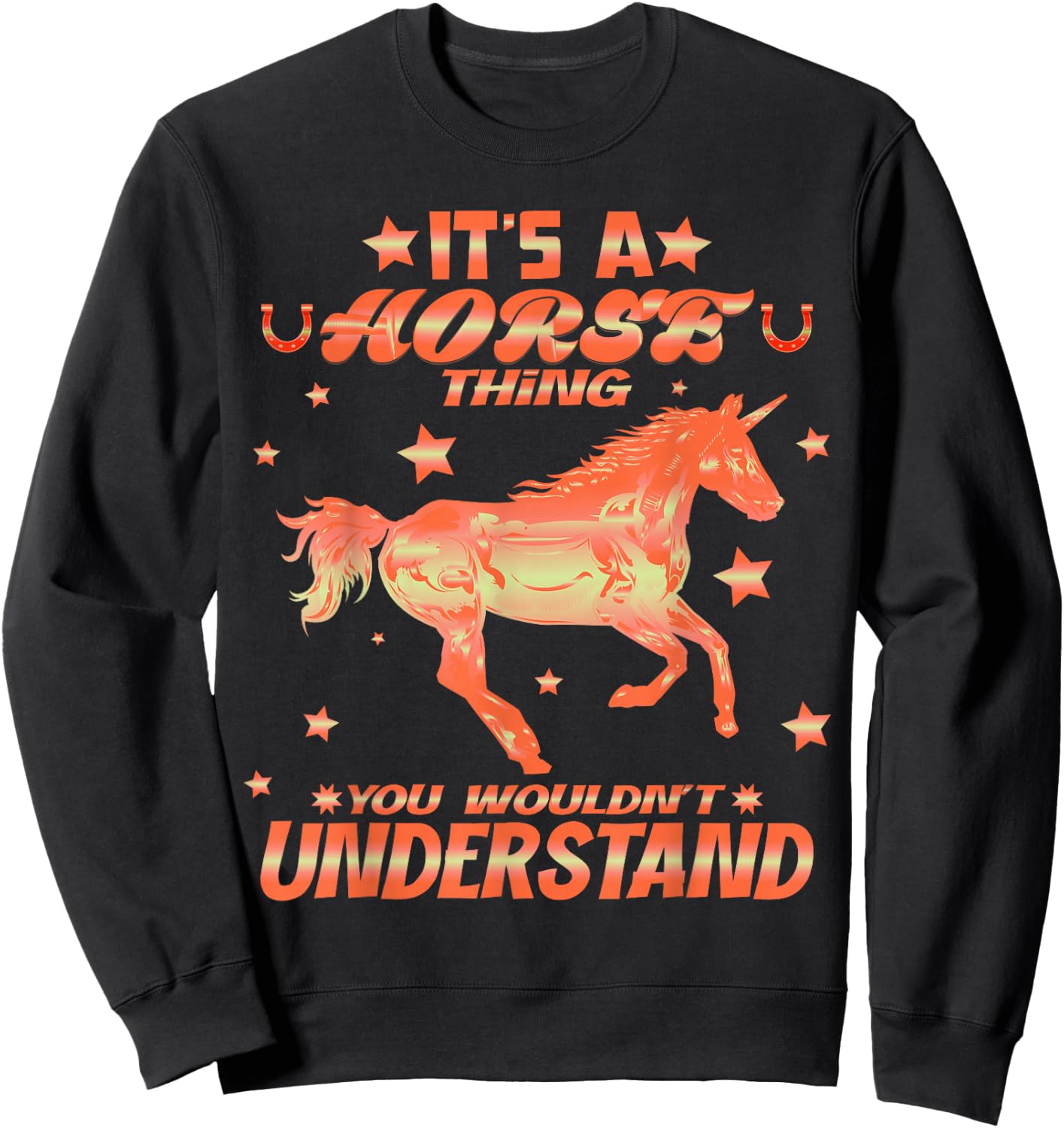 Horse Rider | Equestrian | Horse Girl | Horse Lover Sweatshirt - Sweatshirt | Black